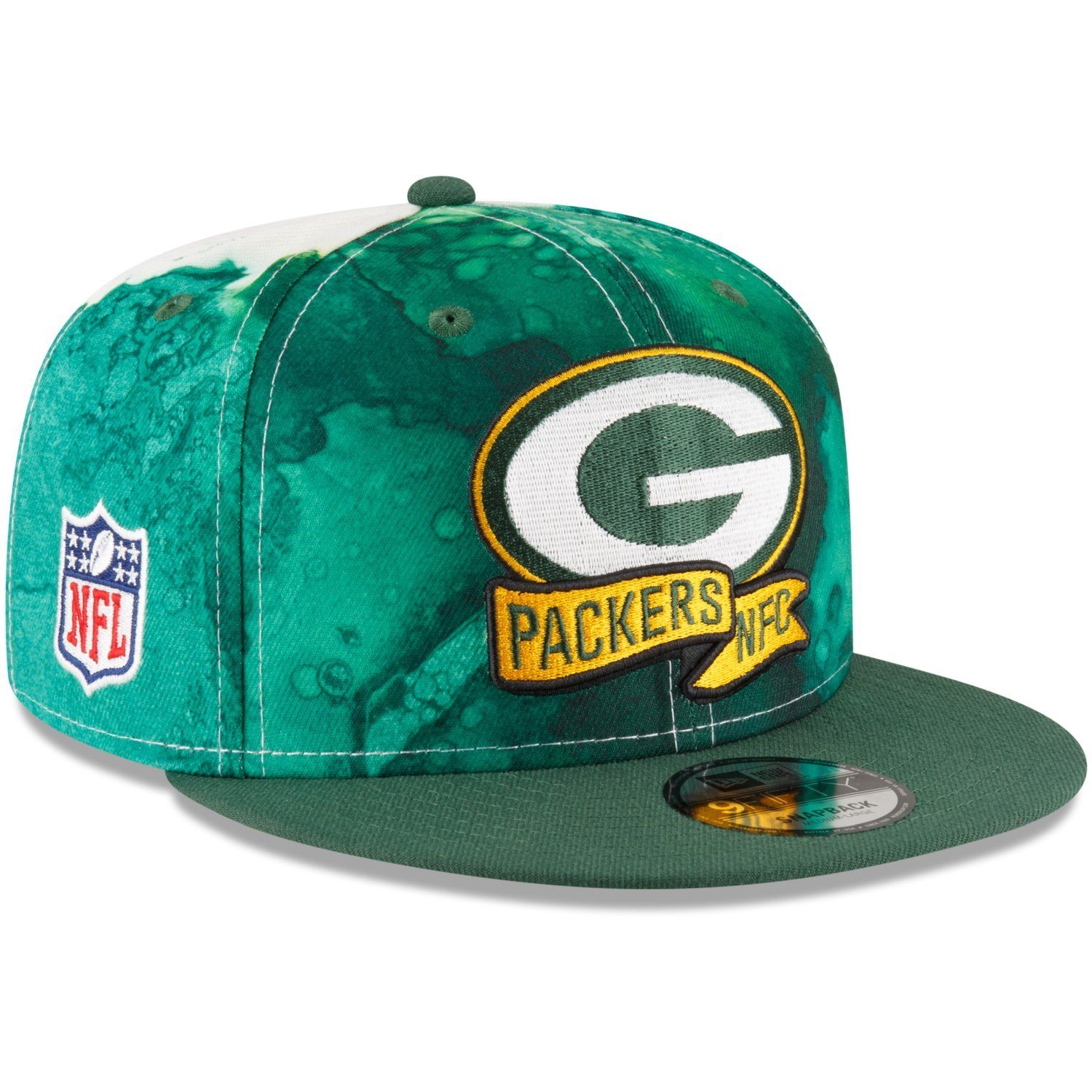 New Era Snapback grün Green Bay Cap Sideline Packers 9Fifty