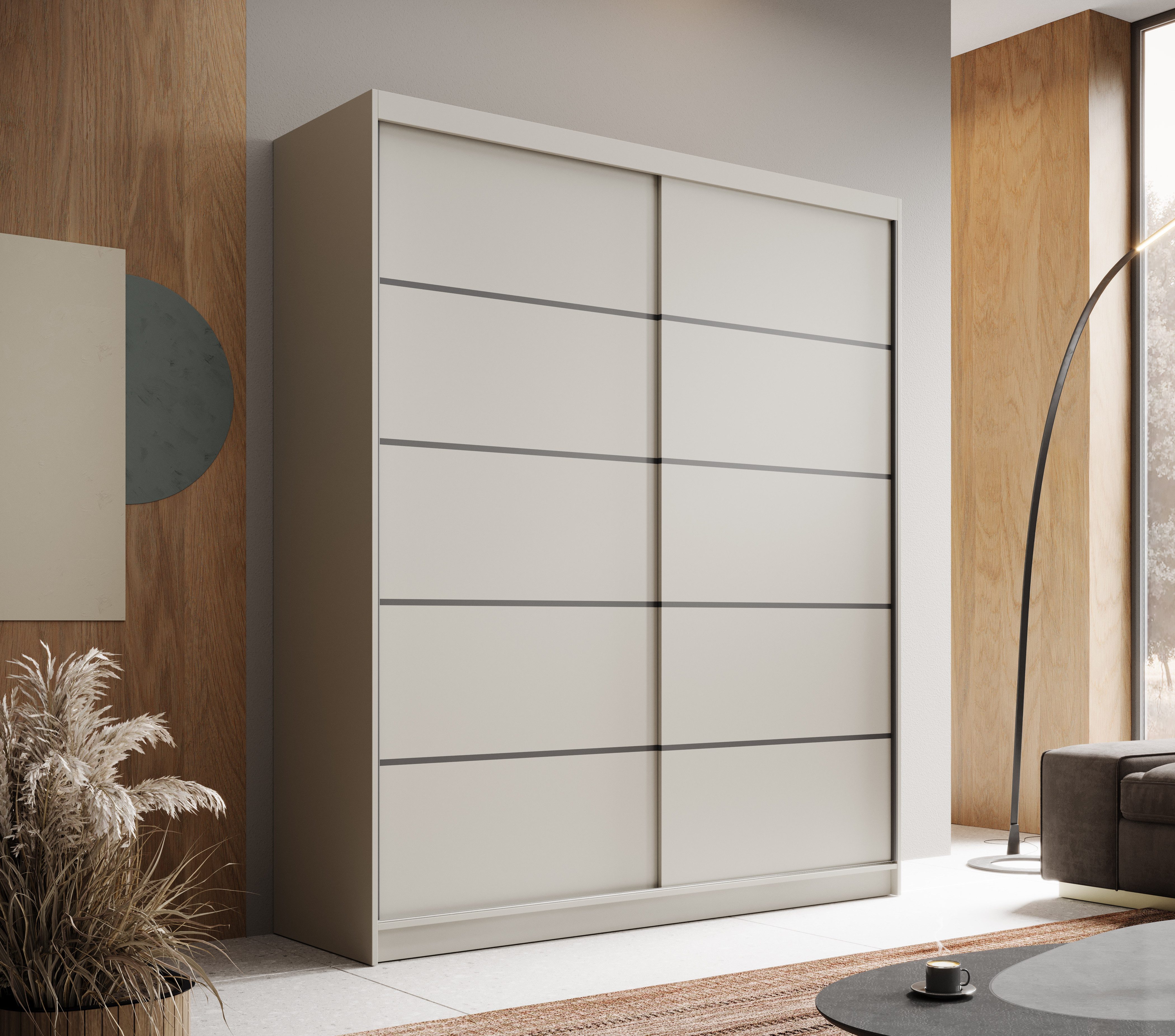 MOEBLO Schiebetürenschrank SIENNA 180 (6 Fächer günstig online kaufen