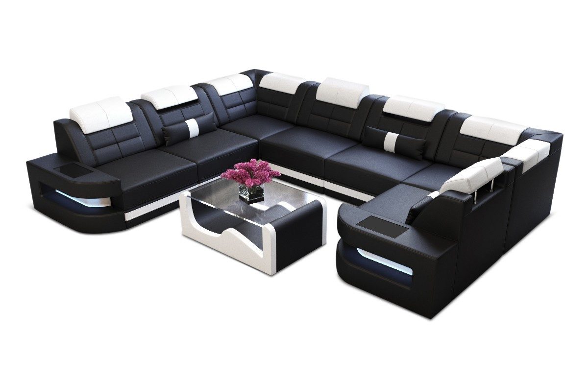 Sofa Dreams Wohnlandschaft Leder Ledercouch Sofa günstig online kaufen