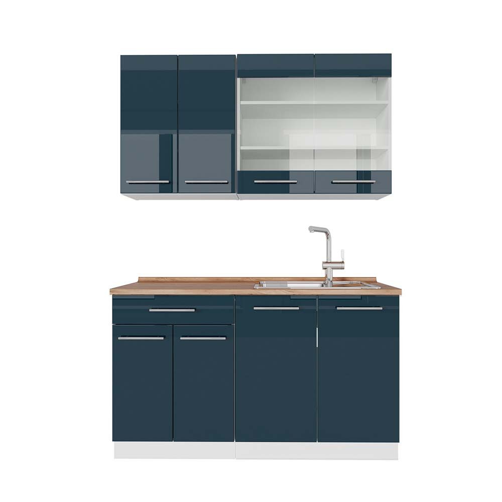 Vicco Küchenzeile R-Line, Weiß/Anthrazit, 300 cm, günstig online kaufen