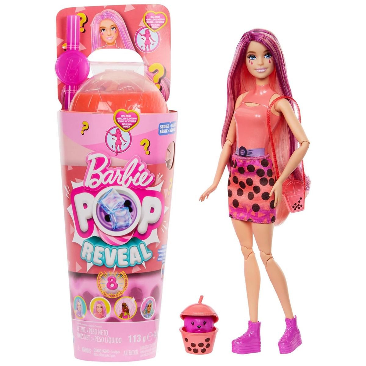 Mattel® Anziehpuppe Mattel HTJ22-Barbie-Pop Reveal-Puppe + 8 Überraschungen günstig online kaufen