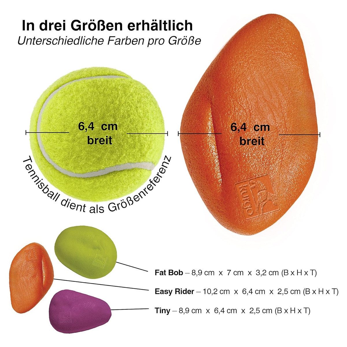 kurgo Wasserspielzeug Hundespielzeug Skipping Stones 3er Pack