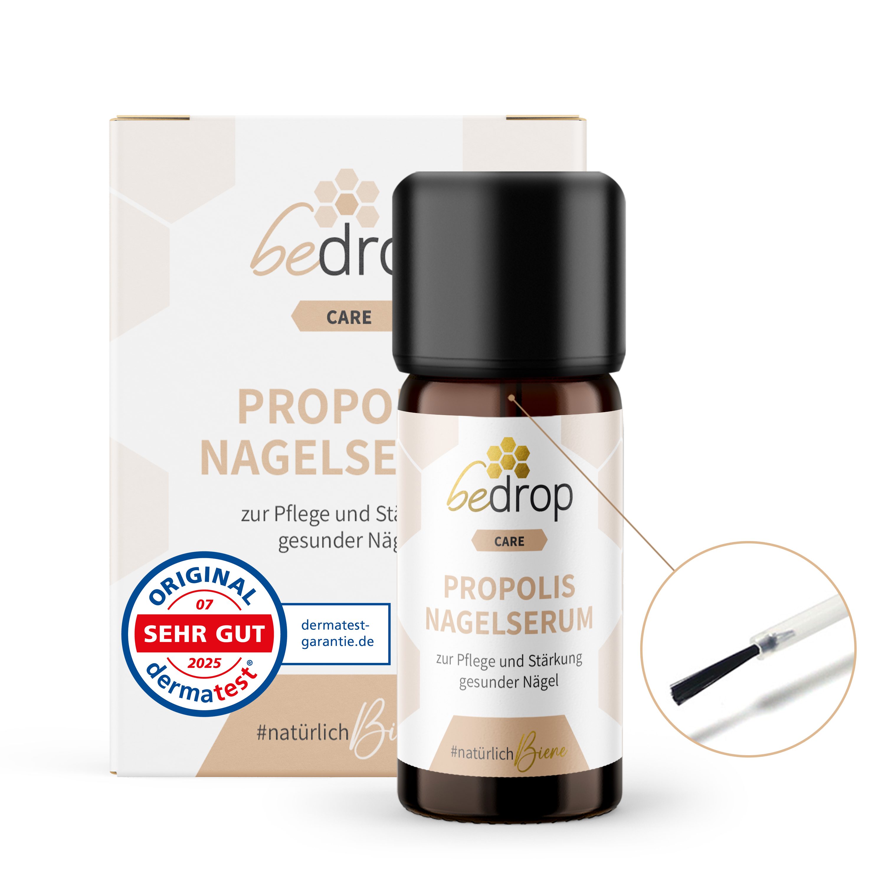 bedrop Nagelpflegeserum Nagelpflege mit hochdosiertem Propolis & 4 ätherischen Ölen, zur Pflege und Stärkung natürlicher Nägel