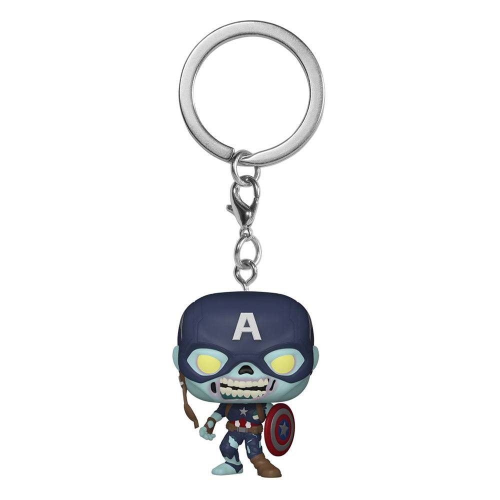 Funko Schlüsselanhänger Keychain - Marvel What If...? - Zombie Captain America #57399