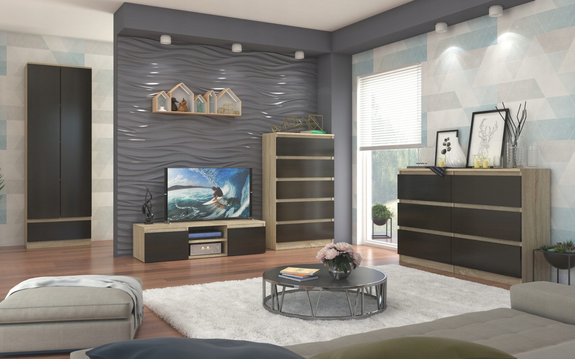 Home Collective Kleiderschrank mit 2 Türen, günstig online kaufen