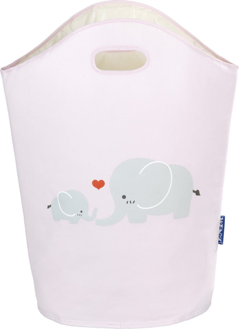 WENKO Wäschekorb Wenko Wäschesammler Kids Elli 24 l, rosa