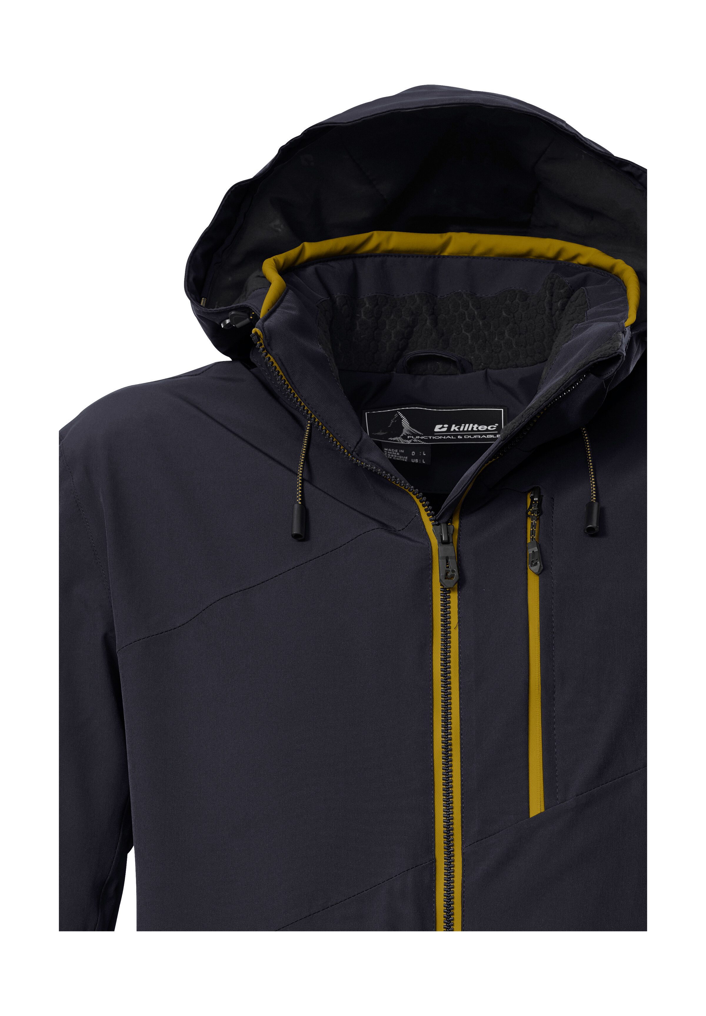 Killtec Skijacke KSW 24 MN SKI JCKT Atmungsaktive, wasser- u. winddichte Funktionsjacke, abnehmbare Kapuze