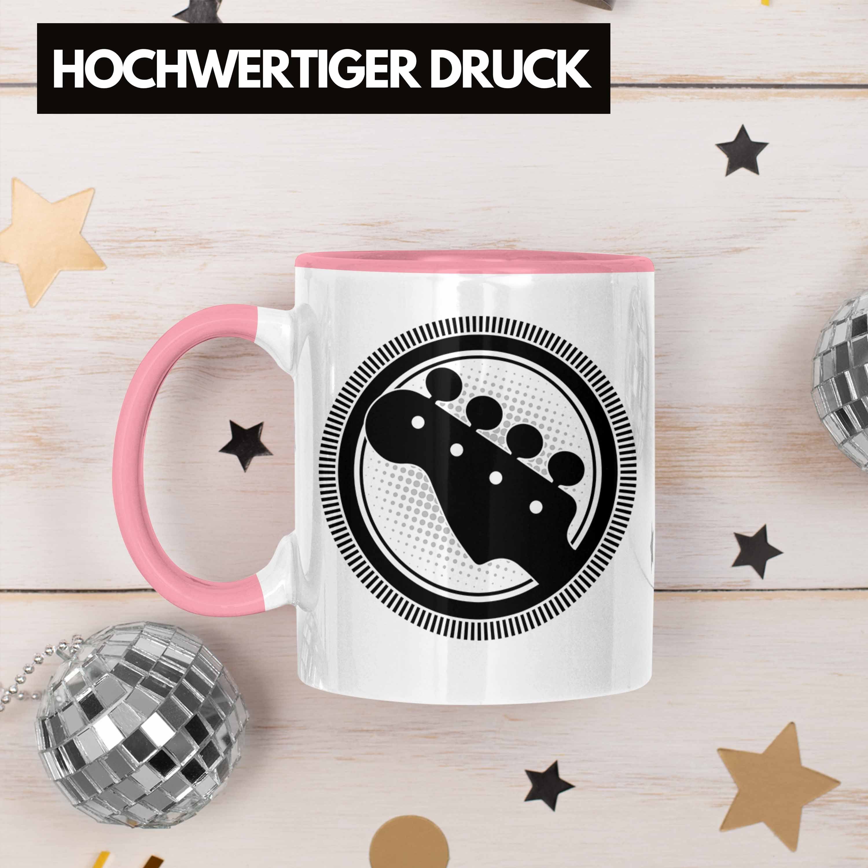 Trendation Rosa Gitarre Tasse Tasse Kaffee-Bech Geschenkidee Gitarrenspieler Geschenk Spruch