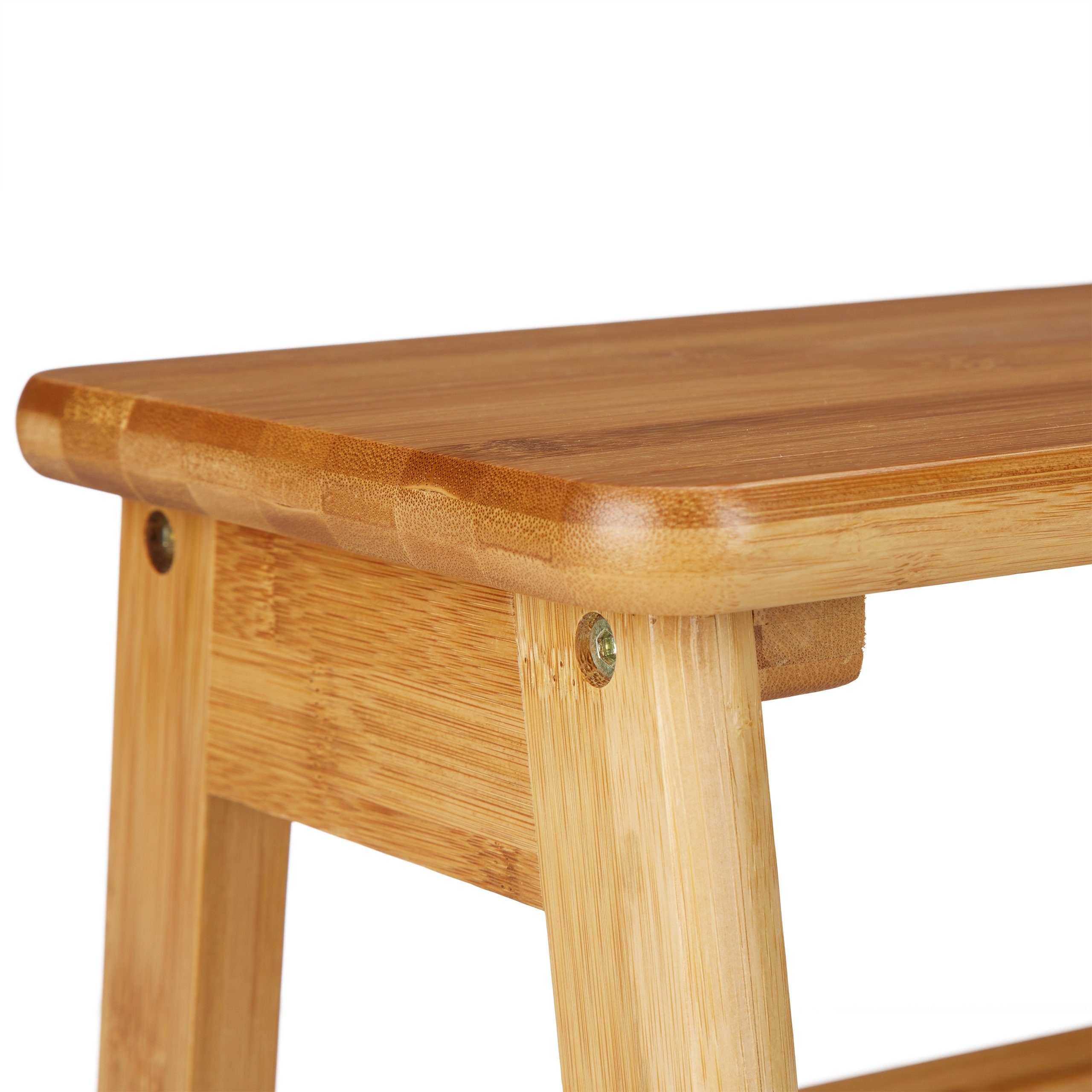 relaxdays Kinderhocker Fußbank RUSTICO