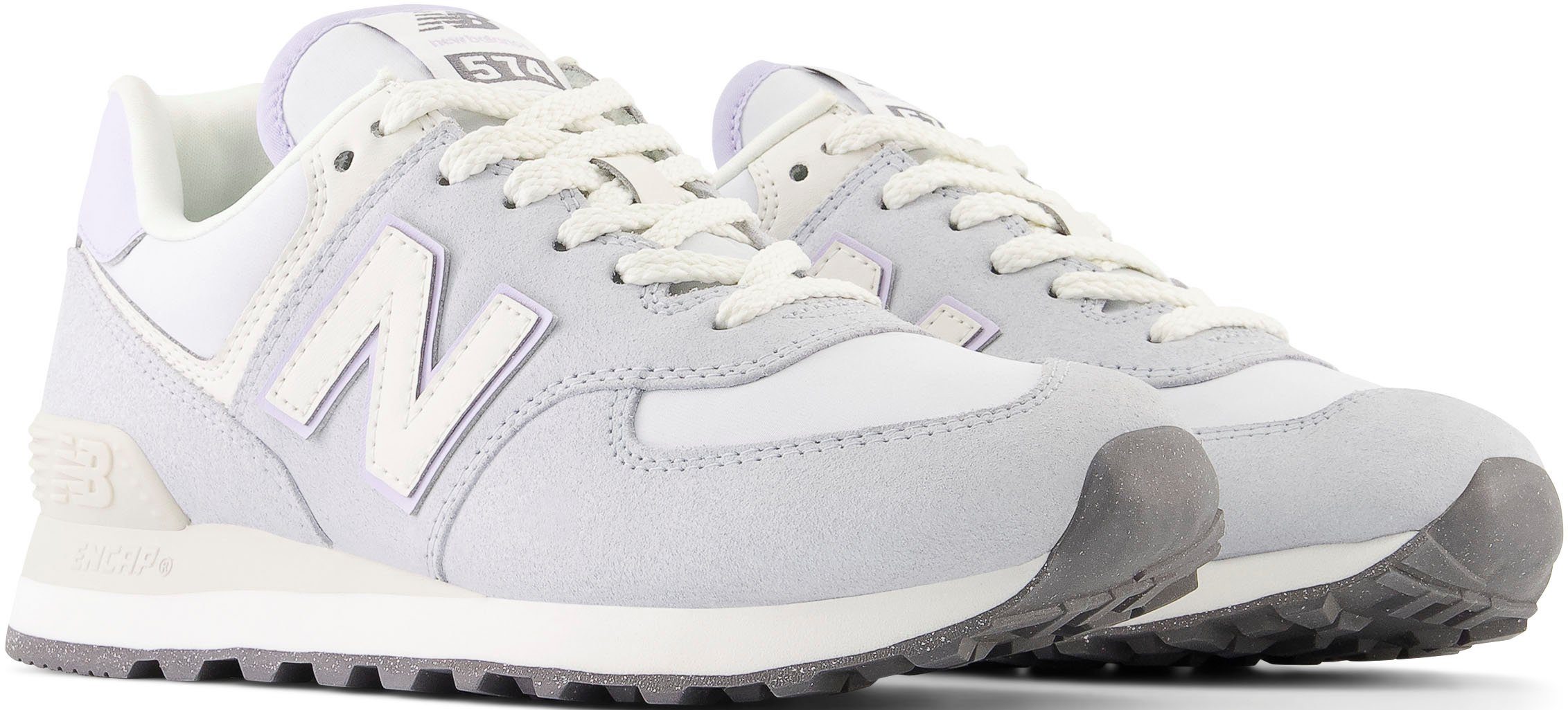 New Balance WL574 Sneaker, Anpassungsfähige Laufsohle, bestehend aus Gummi