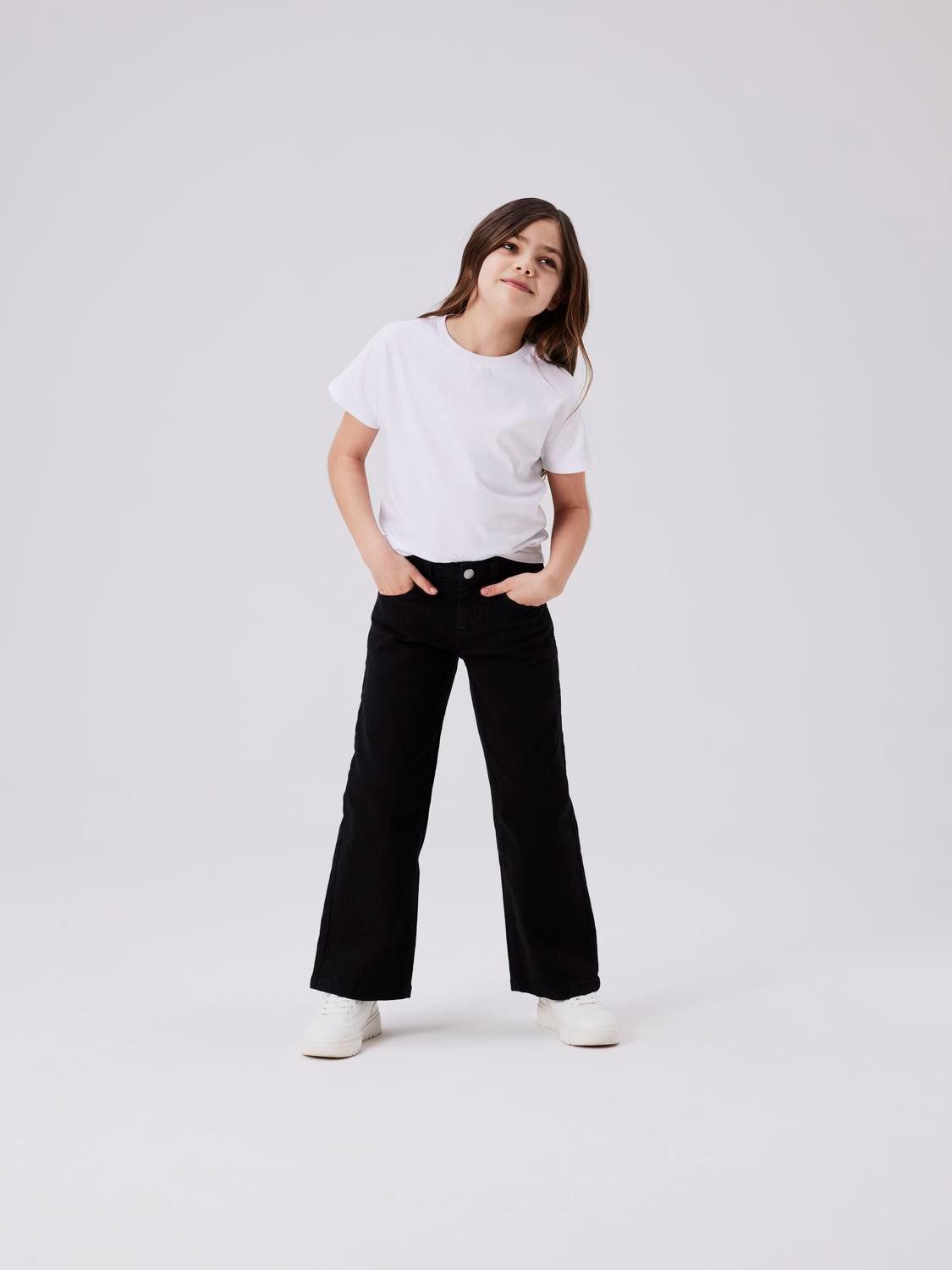 name it 5-Pocket-Hose NKFROSE WIDE TWI PANT 1115-TP NOOS Baumwollmischung, regular fit, verstellbarer Bund