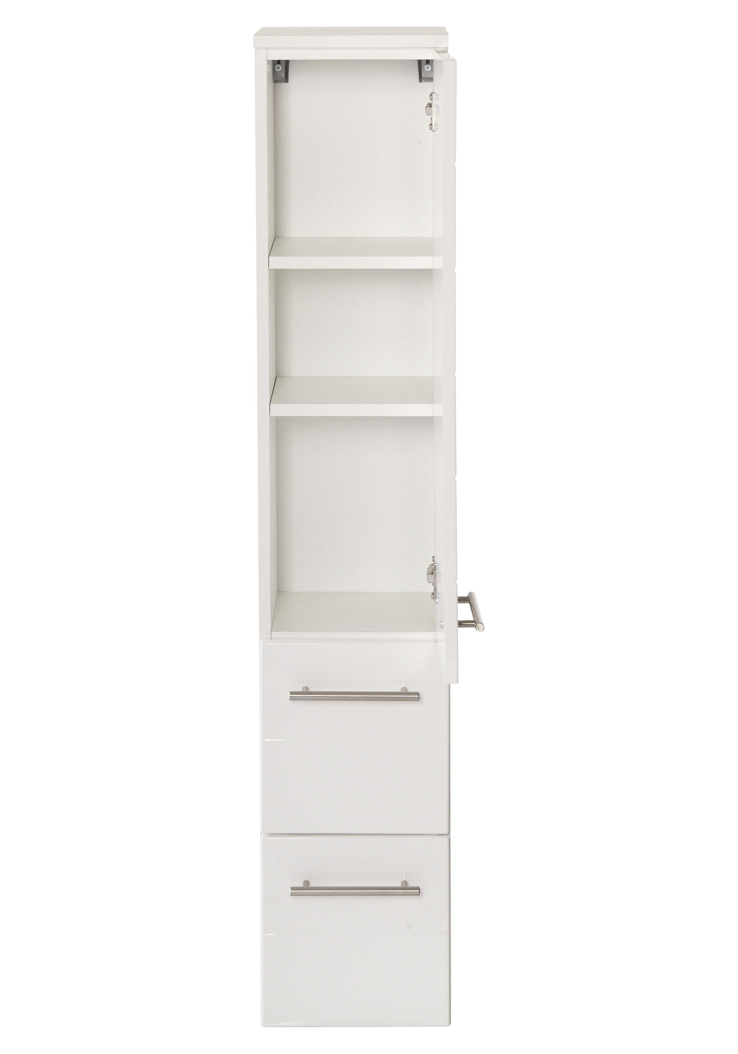 welltime Midischrank Porto Breite 25 cm, mit hochglänzenden Fronten günstig online kaufen