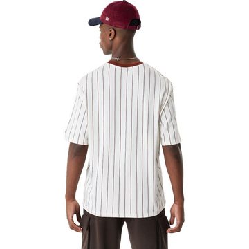 New Era Print-Shirt Oversized PINSTRIPE off white