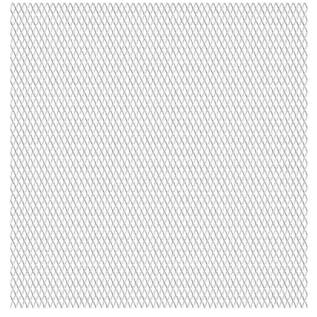 vidaXL Gartenzaun Gittermatte Streckmetall Edelstahl 50×50 cm 45×20×4 mm, (1-St)
