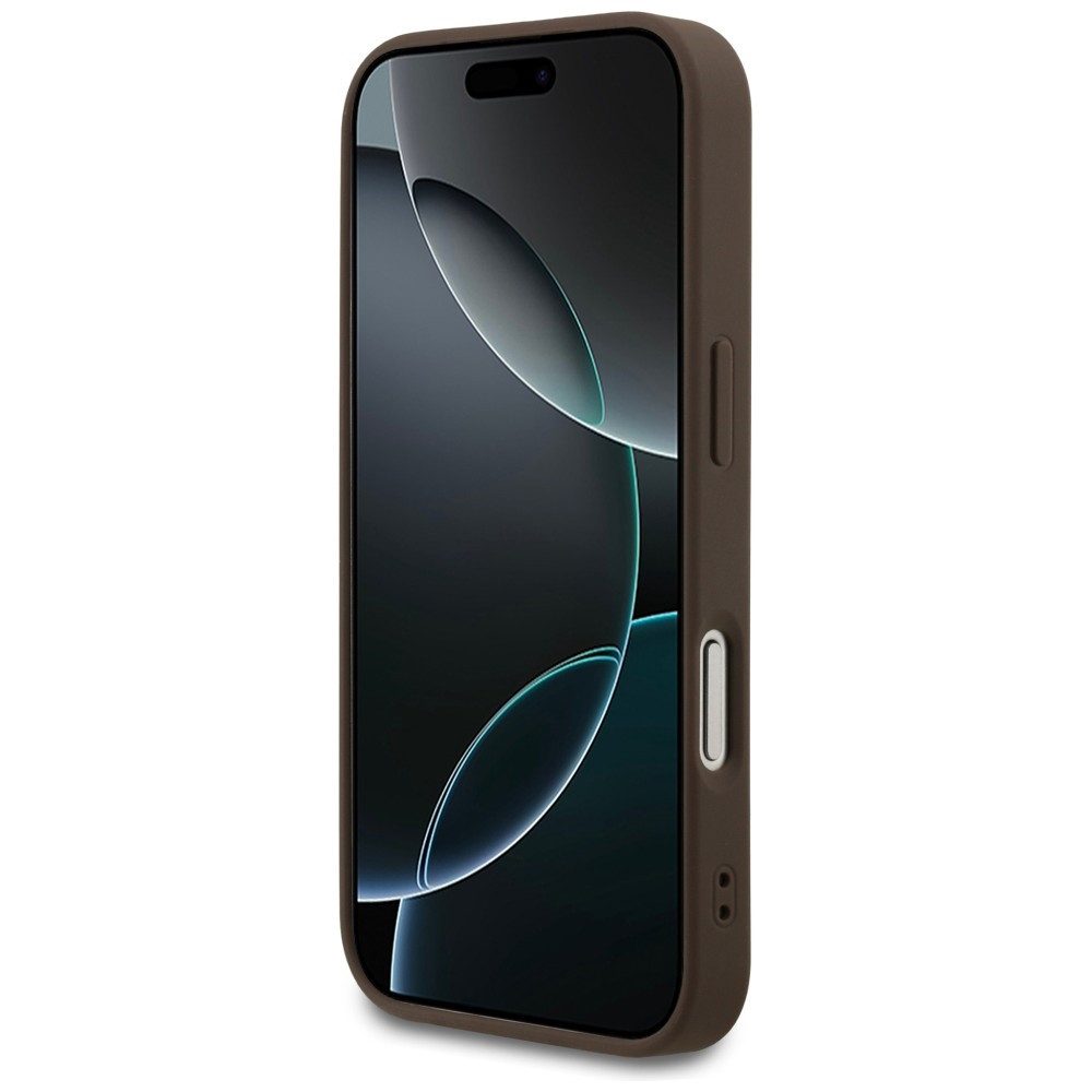 Guess Handyhülle Classic iPhone 18 Pro Schutzhülle Case Kunstleder Logo Metall 6,3 Zoll, Kantenschutz – Bild 5 von 5