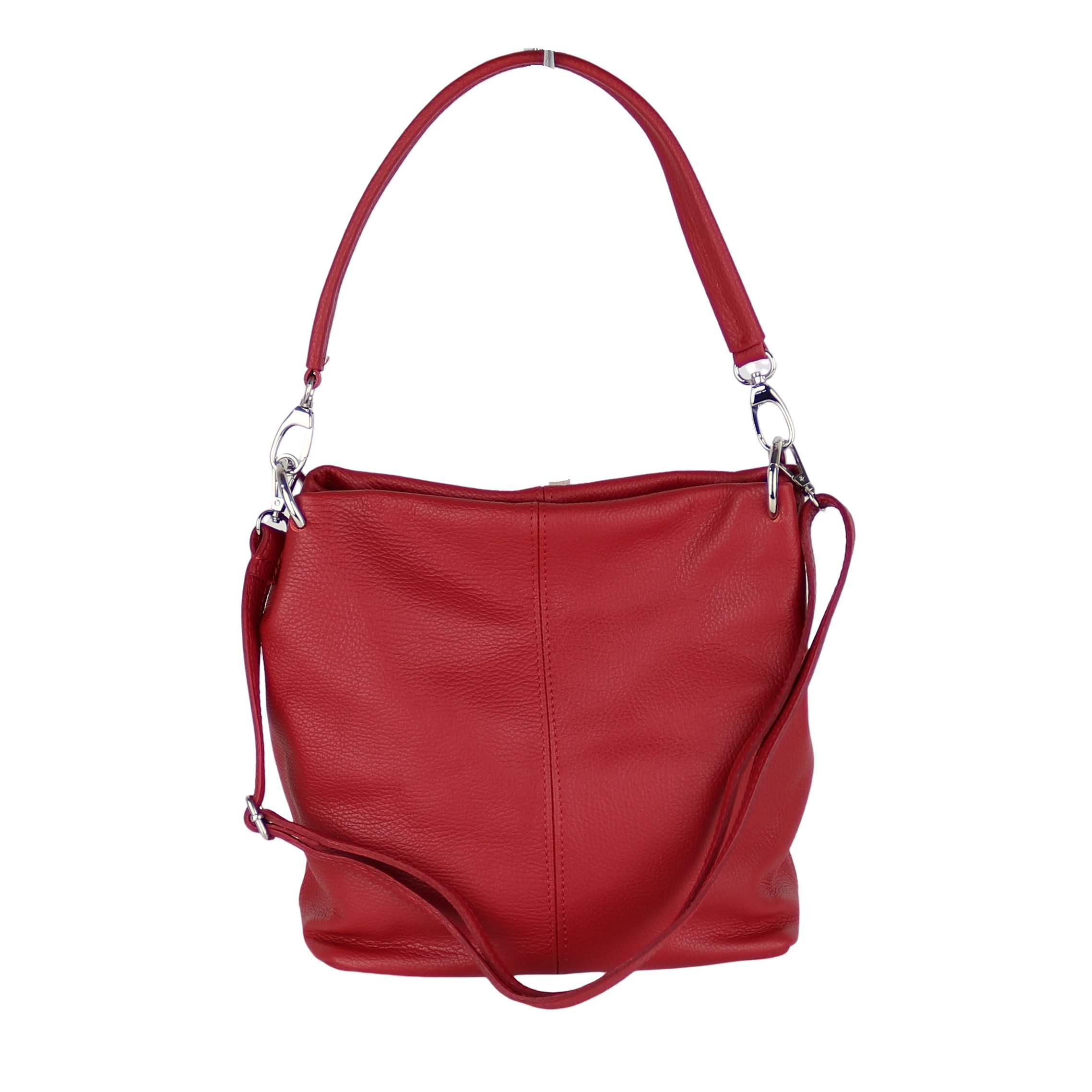 Umhängetasche Damen Crossbody Bag, Echtleder Made In Italy