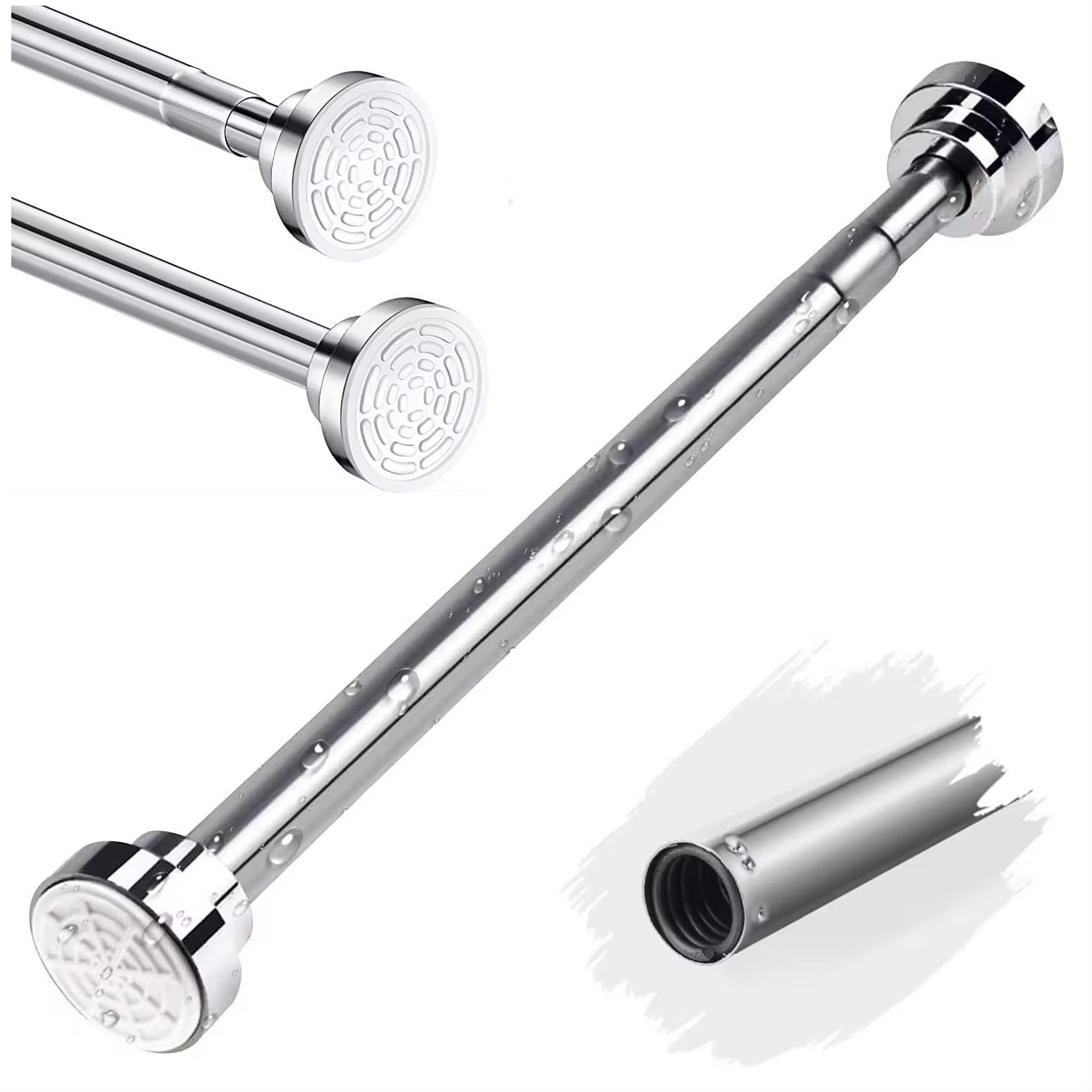 Coradoma Duschstange Duschvorhangstange Teleskopstange ohne Bohren, Kleider günstig online kaufen