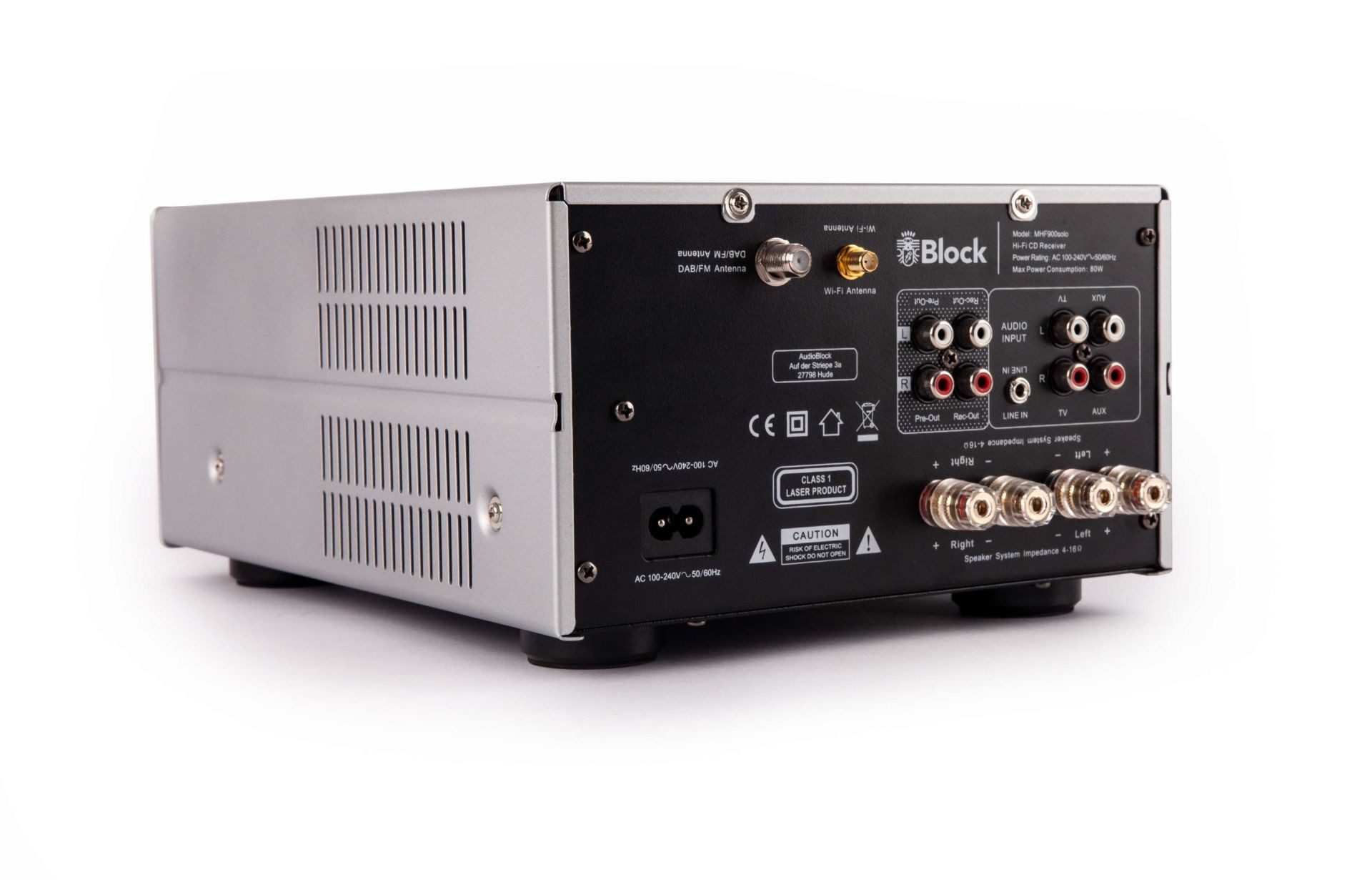 Block Block MHF-900 Solo Kompaktanlage mit CD, DAB+ & Spotify Internet-Radio