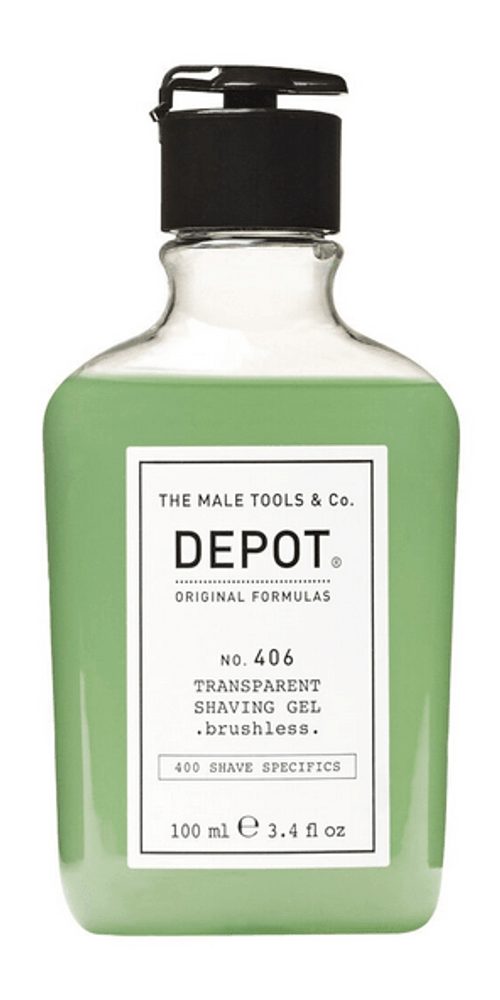 Depot Haargel Depot 406 Transparant Shaving Gel Brushless 100ml