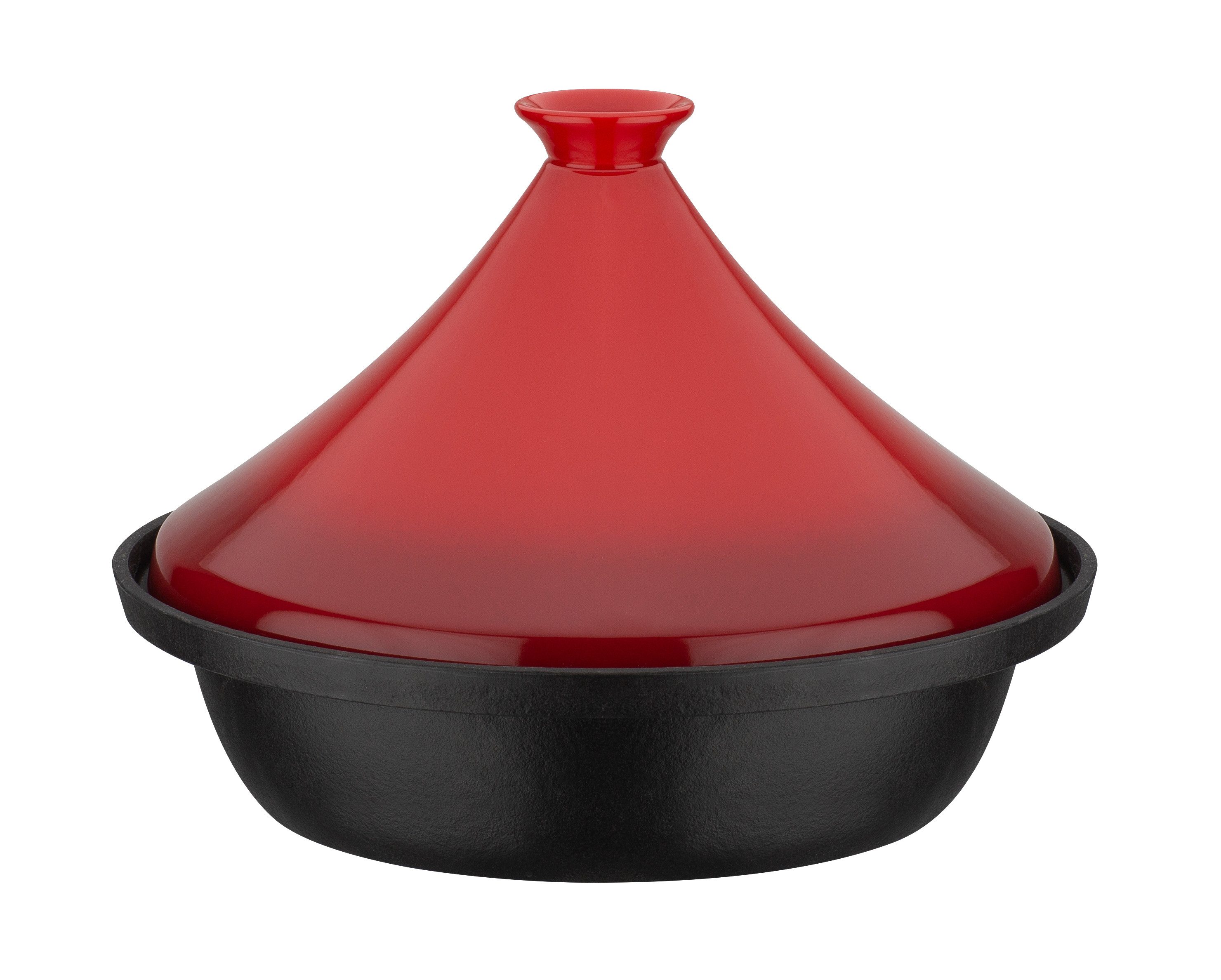 GSW Schmortopf Shadow, Gusseisen, Keramik (1-tlg), Orientalische Tajine aus Gusseisen für die schonende Zubereitung