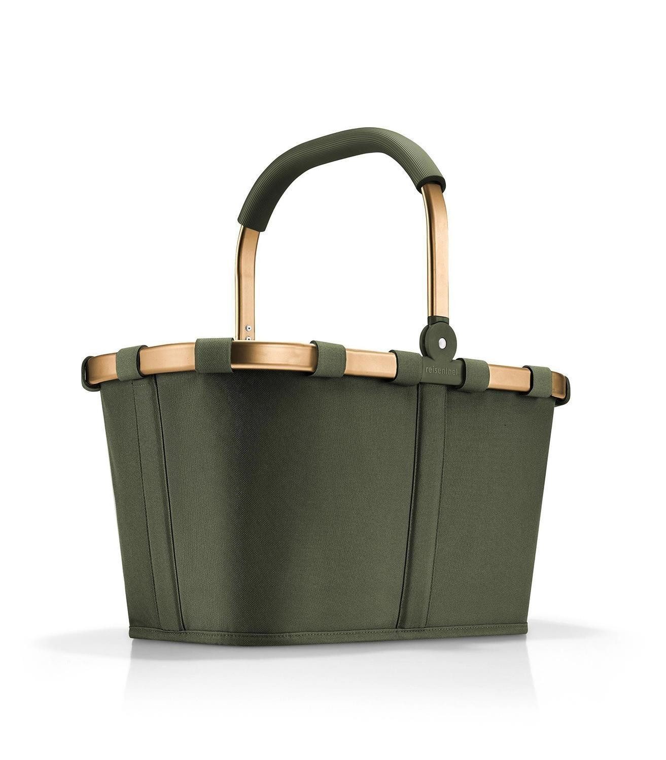 REISENTHEL® Einkaufskorb CARRYBAG FOREST GOLD, Grün, Aluminium, Polyester, 22 l, Wasserabweisend, B 48 x H 29 x T 28 cm
