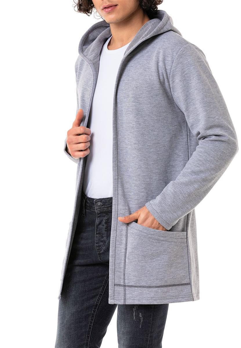 RedBridge Kapuzensweatjacke mit Taschen Langer offener günstig online kaufen