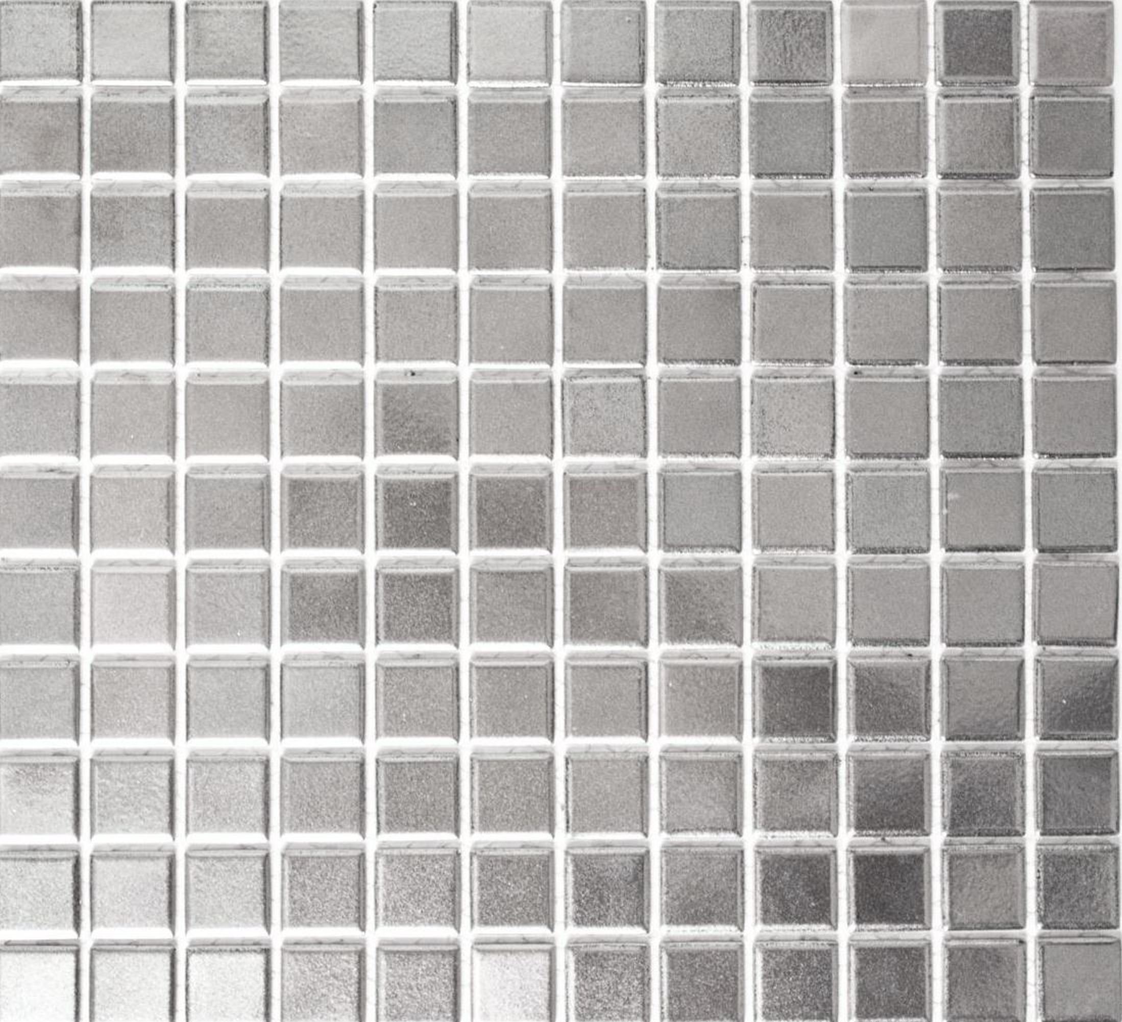 Mosani Mosaikfliesen Keramikmosaik Mosaikfliesen Silber Chrom Wand Küche | Fliesen