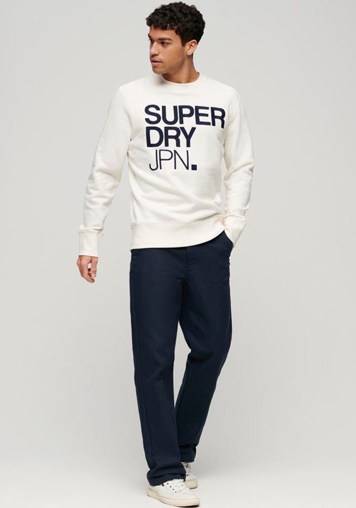 Superdry Sweatshirt BRAND cream SWEATSHIRT MARK