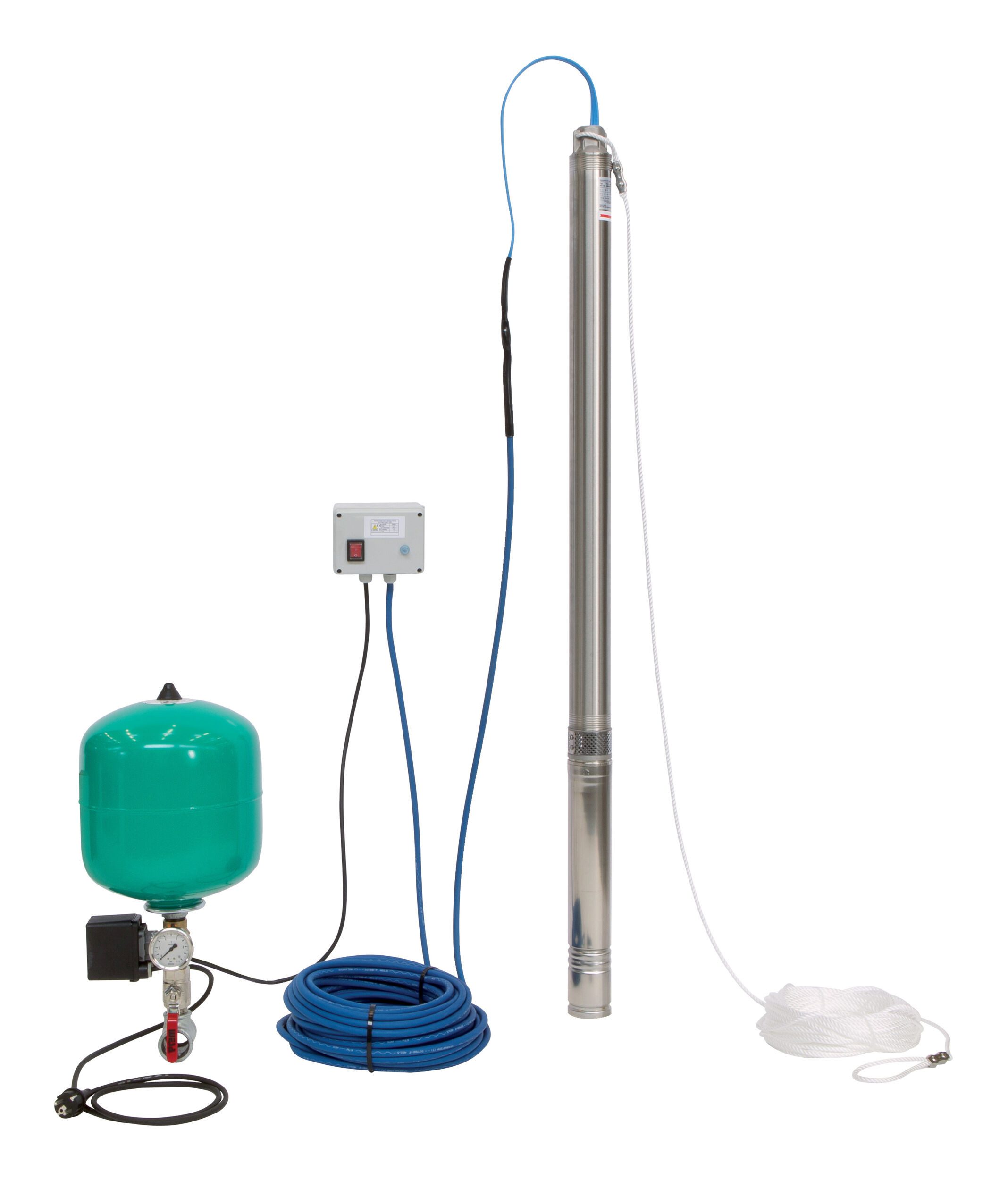 Wilo Wasserpumpe, Sub TWU 3 3-0115-Plug&Pump/DS, 230 V, 50 Hz, 40 bar Nennstrom 3,75 A