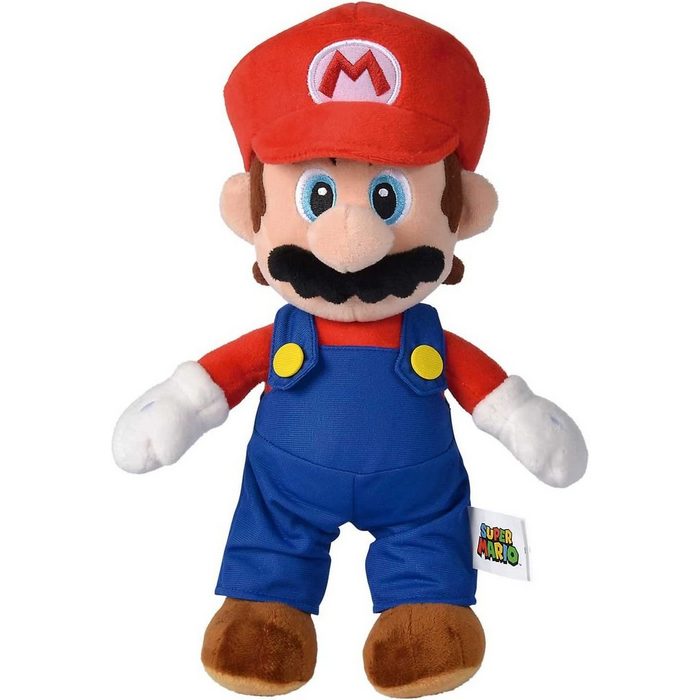 soma Kuscheltier Super Mario Brothers 35 cm Mario Plüschtier Super weicher Plüsch Stofftier Kuscheltier für Kinder zum spielen