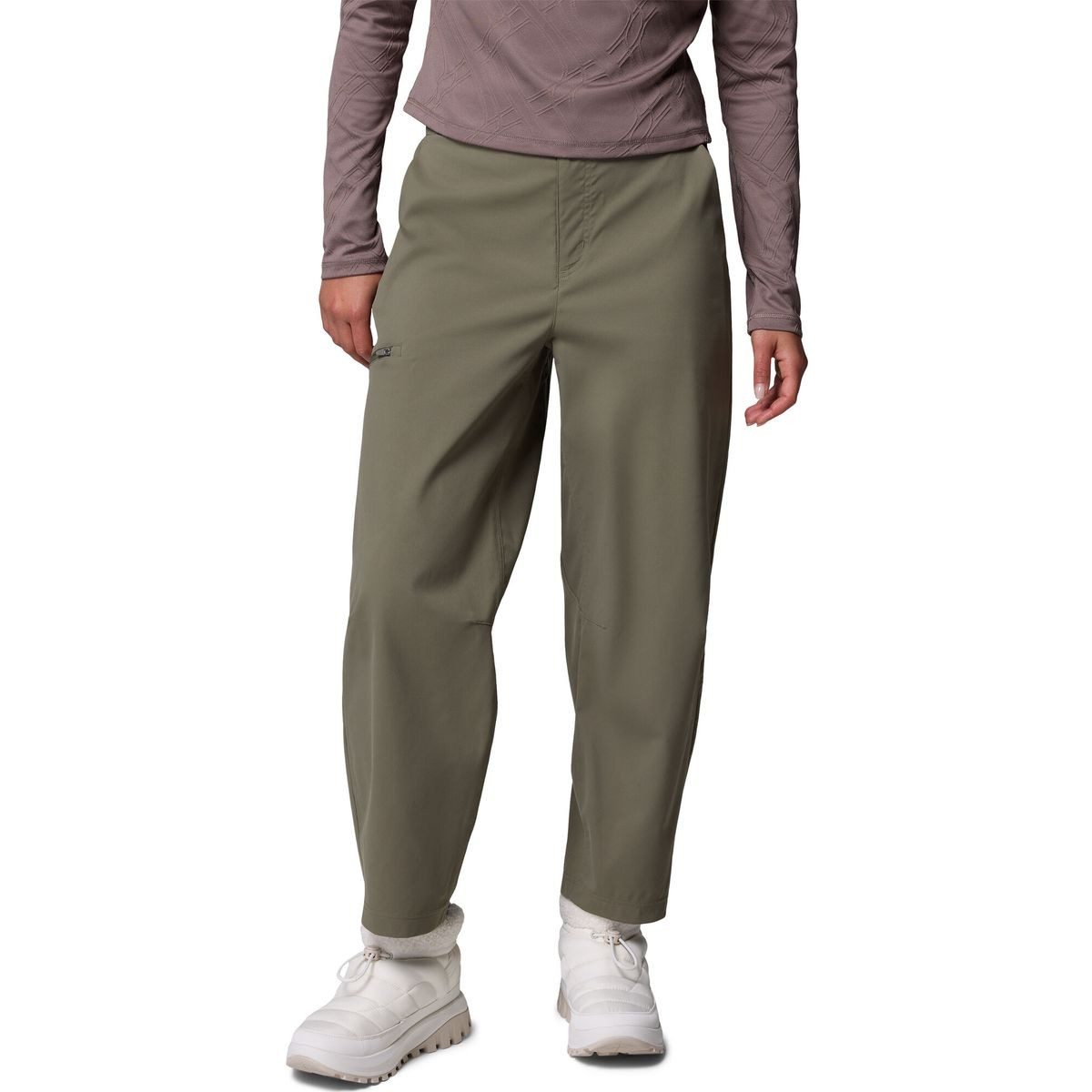 Columbia Outdoorhose Granite Point Pant Vielseitige Damenhose mit Omni-Shield™, elastischem Bund und sicheren