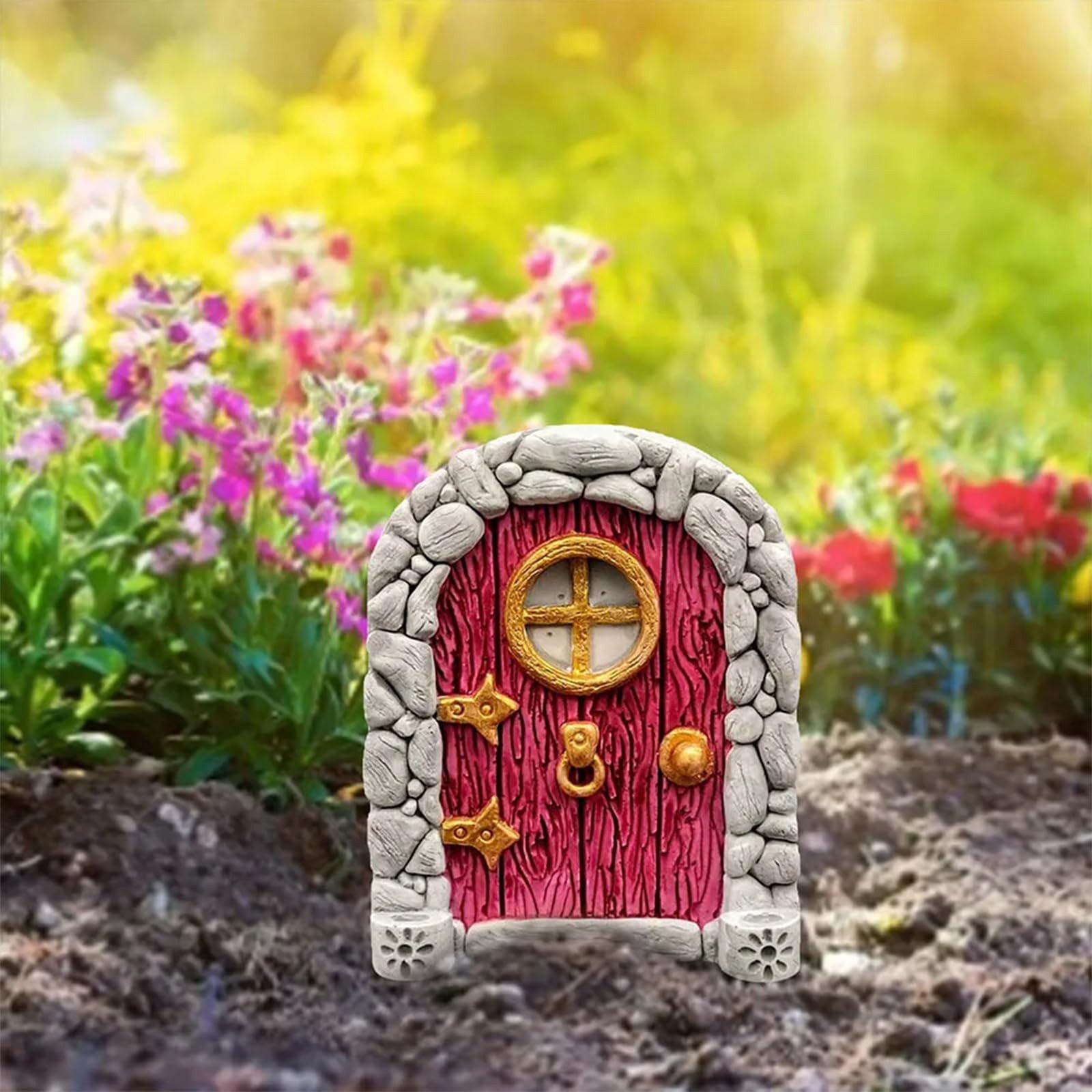 Bundviel Weihnachtsdorf Wichteltür Set – Miniatur Zubehör Deko Wichtel Weihnachten Dekoration