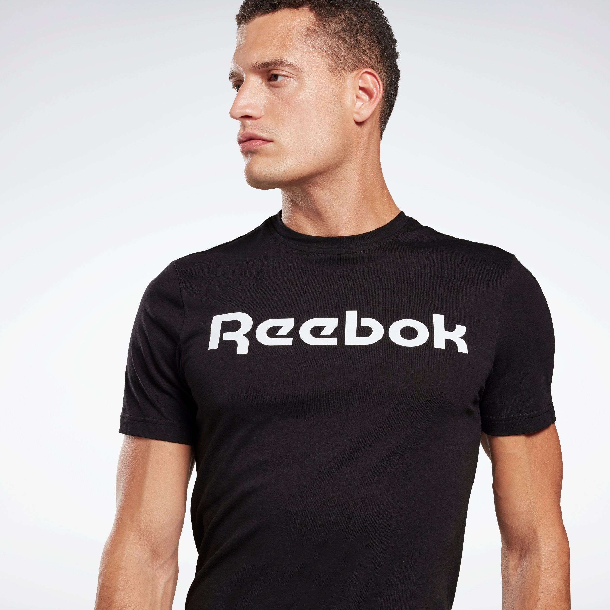 schwarz LOGO LINEAR GRAPHIC SERIES T-Shirt Reebok