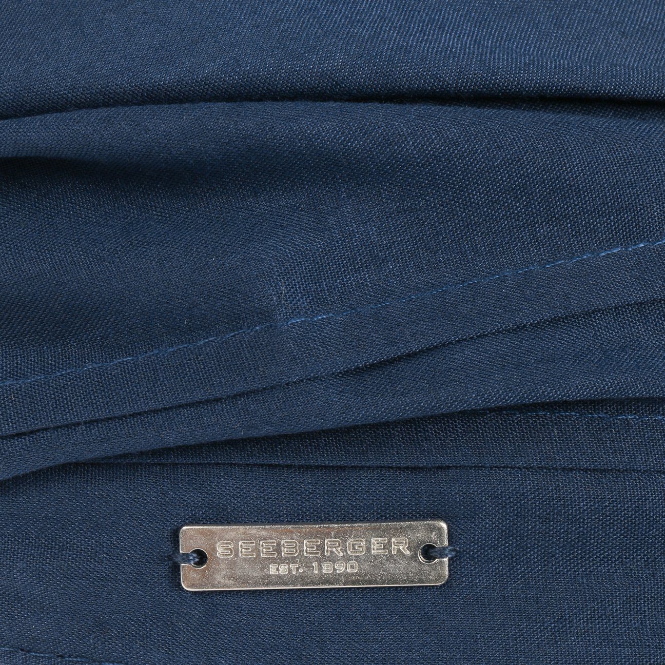 Strohcap mit Schirm (1-St) Visor dunkelblau Seeberger