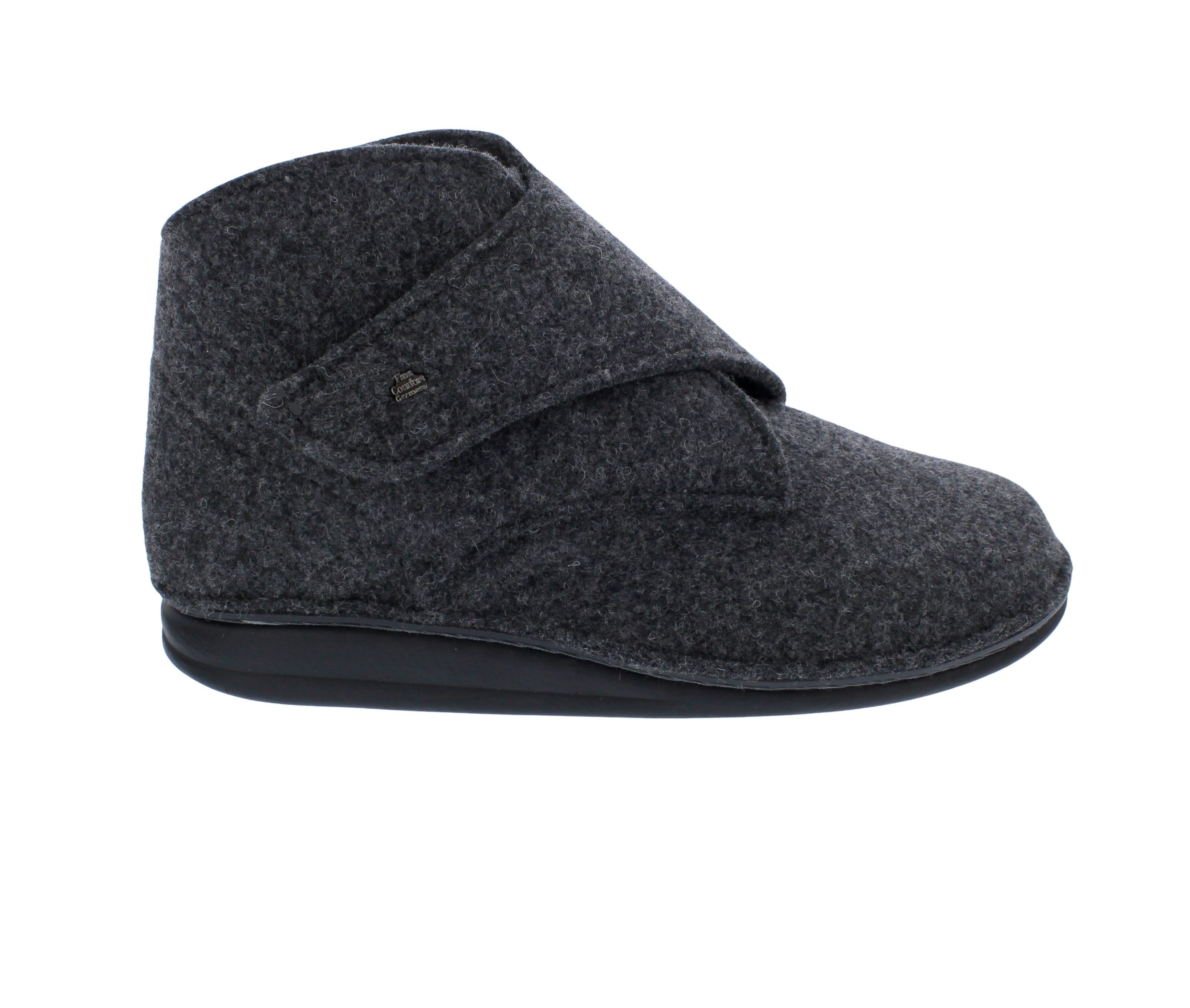 Finn Comfort Fiss Hausschuh 6502-416168, Klettverschluss, Wollfilz, An Hausstiefel