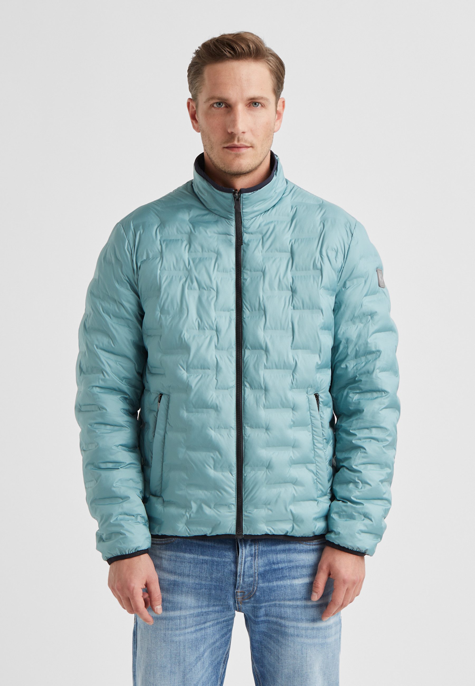 Milestone Wendejacke MSPizaro Herren Jacke beidseitig Übergangsjacke mit Logo Badge