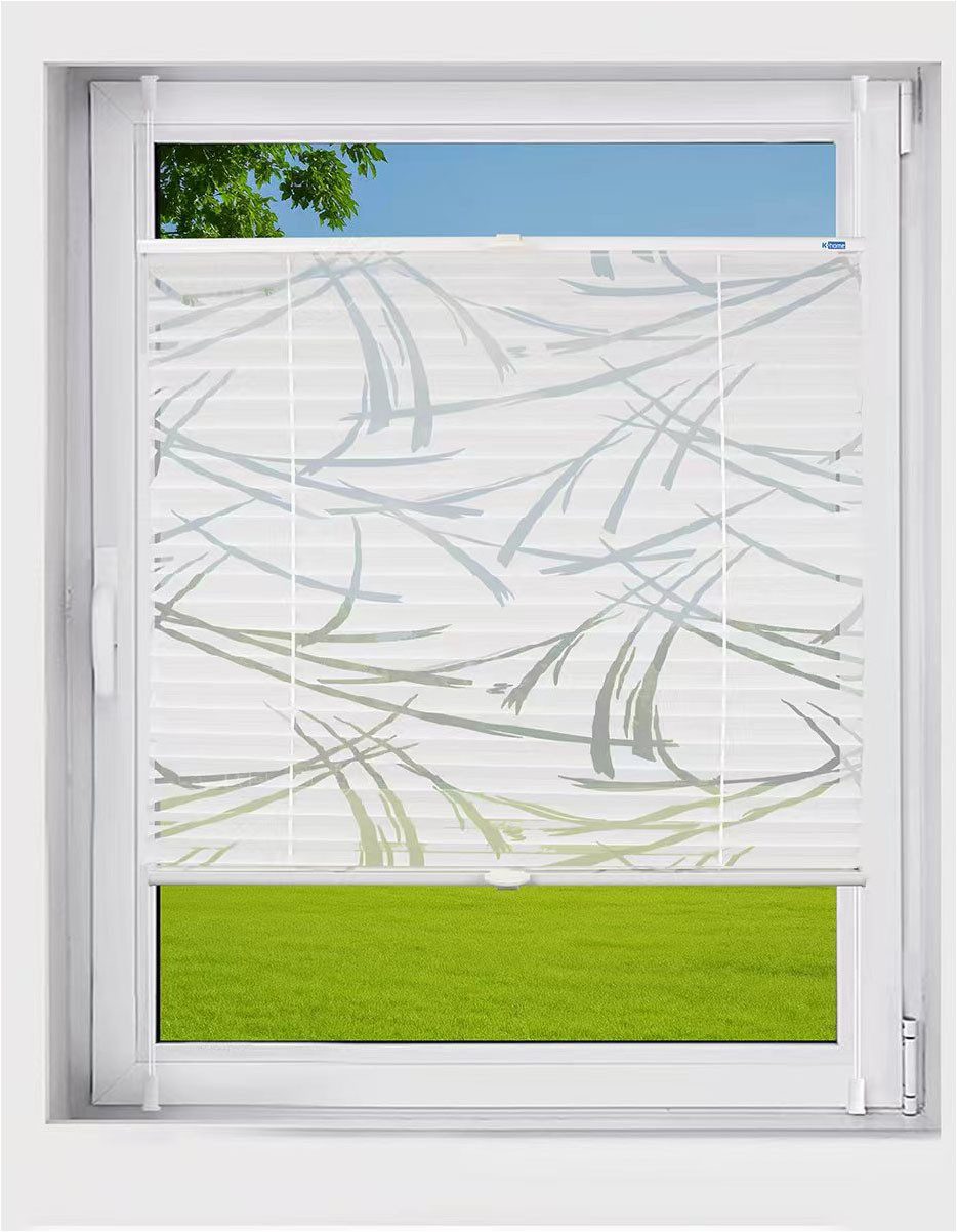 K-HOME Plissee Plissee Ausbrenner Streifen, Klemmfix, ohne Bohren, Lichtsch günstig online kaufen