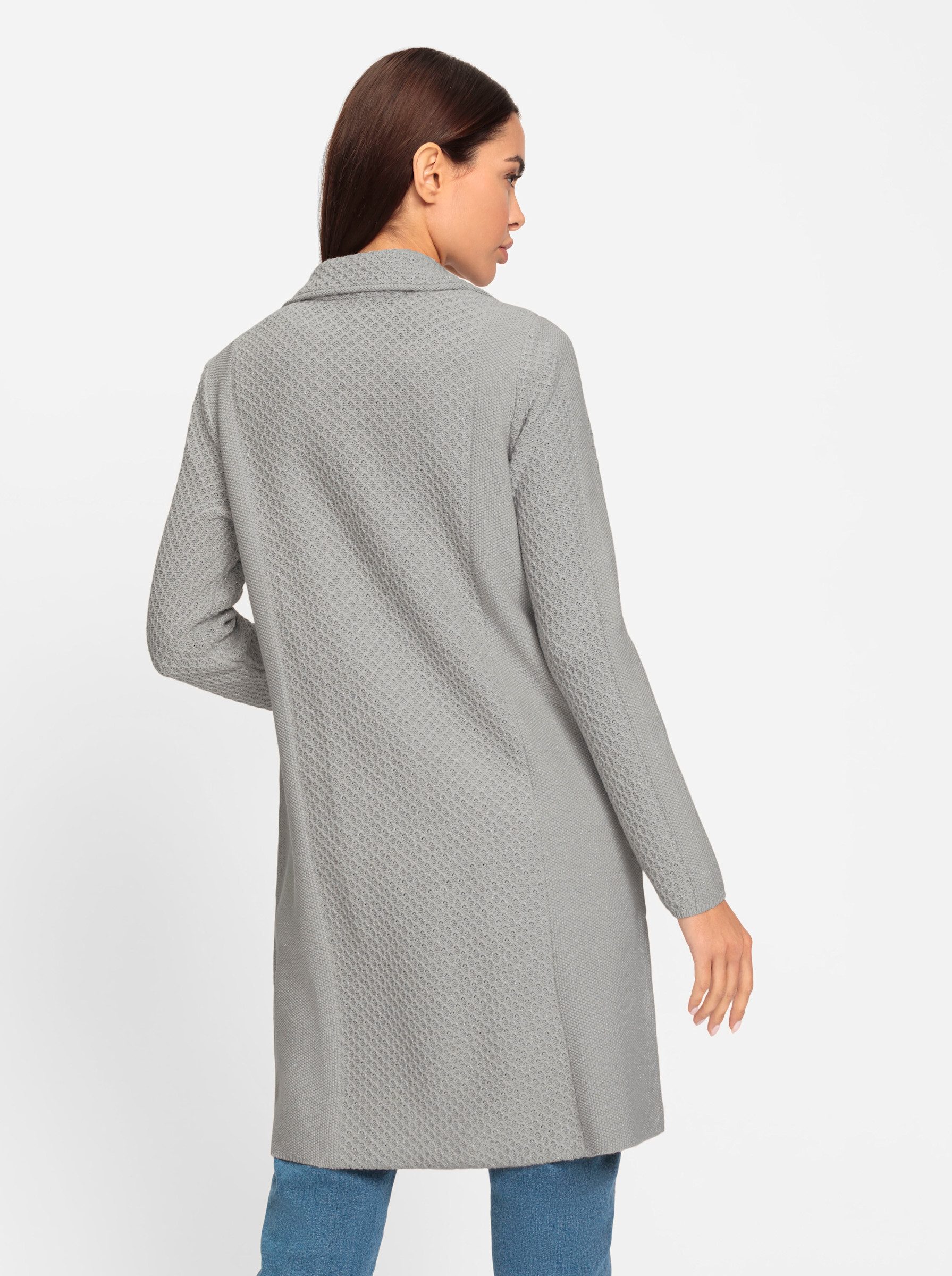 heine Strickjacke Strickjacke Langarm