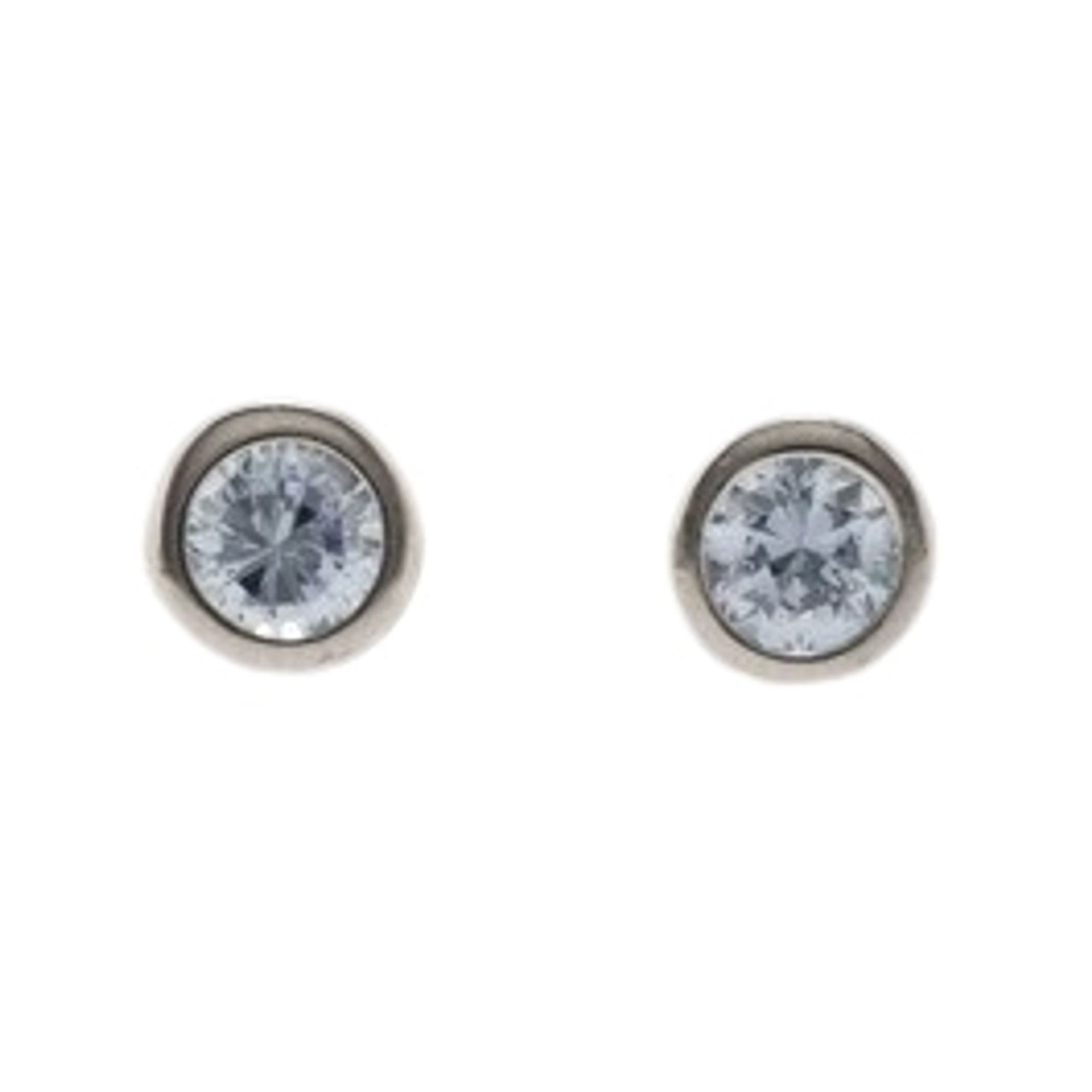 Miamar Paar Ohrstecker 01.1098LA, Miamar 01.1098LA Damen Ohrstecker Sterling-Silber 925 Silber Lila