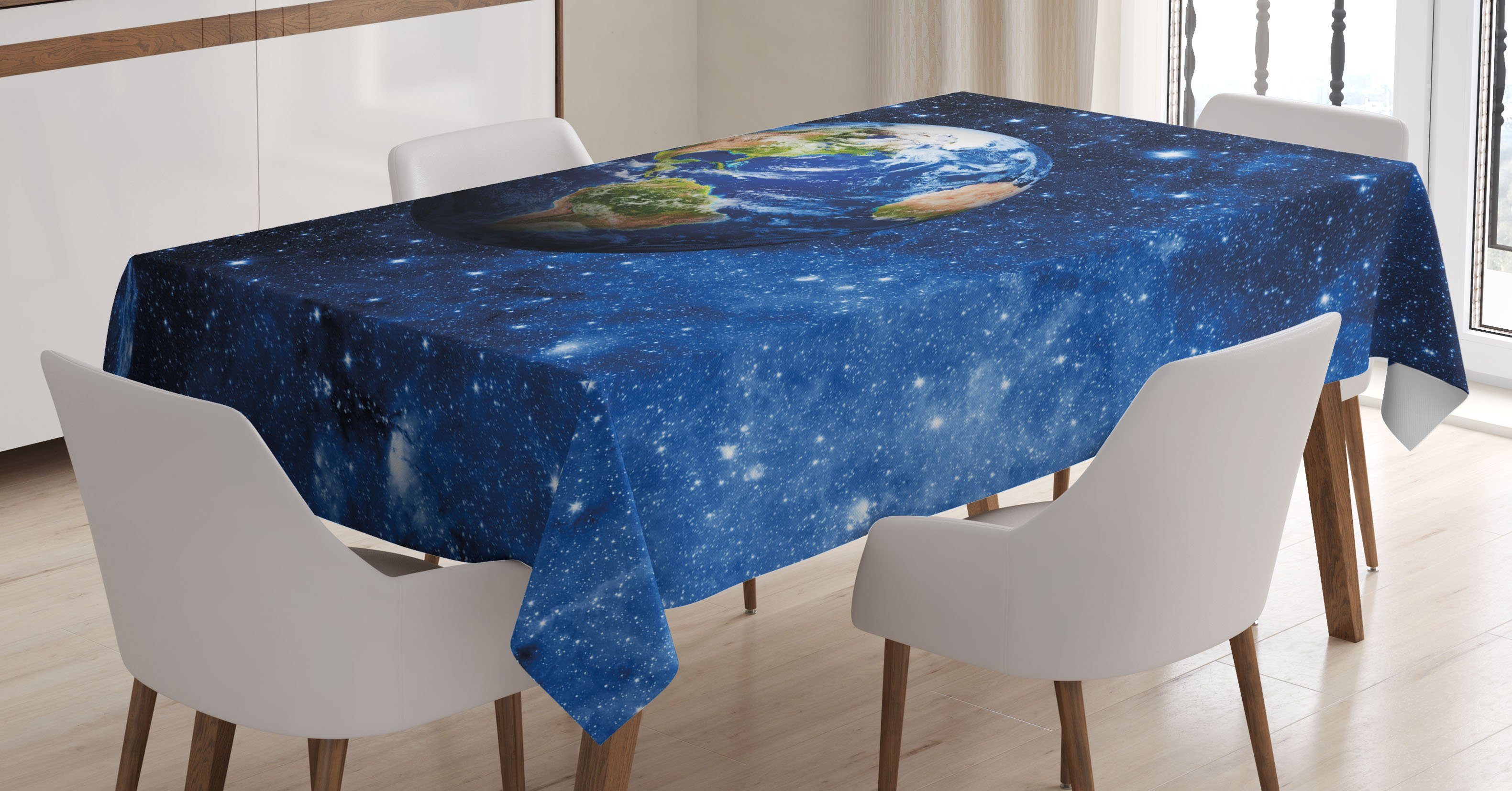 Abakuhaus Tischdecke Farbfest Außen den Farben, Sonnensystem Platz Für Klare Waschbar Planet Bereich geeignet Erde