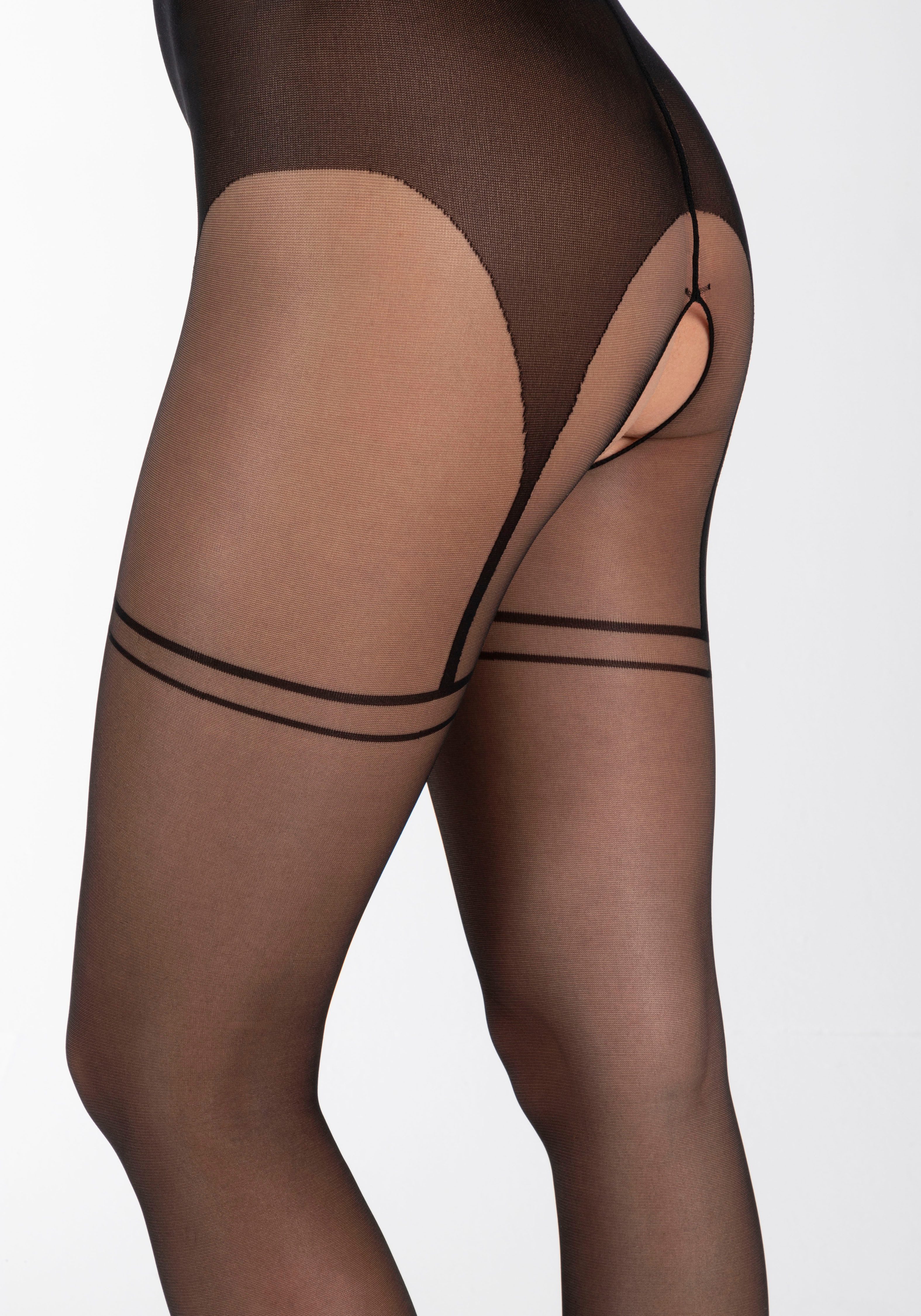 Camano Ouvert Strumpfhose fine seductive 20 DEN mit verführerischem Design