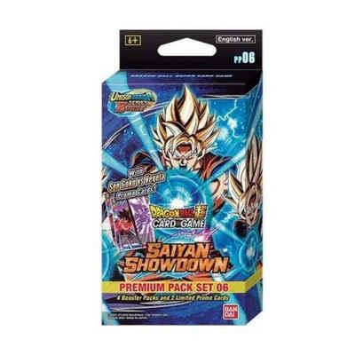 Bandai Sammelkarte Dragon Ball Super Card Game - Premium Pack Set 6 PP06, 4 Englische Booster Packs