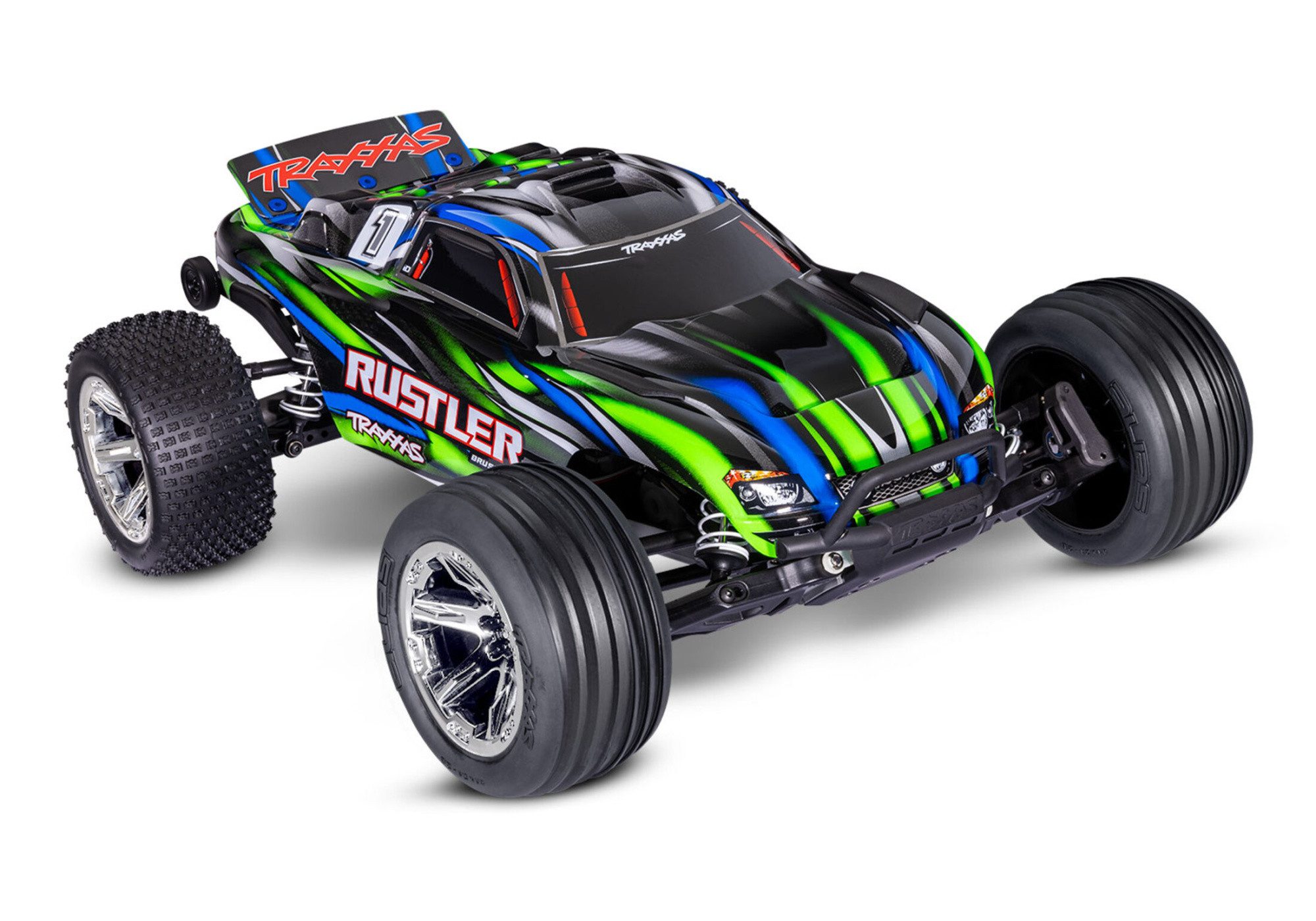RC-Buggy Traxxas Rustler RC Buggy Brushless 2S HD 1:10 2WD RTR Grün