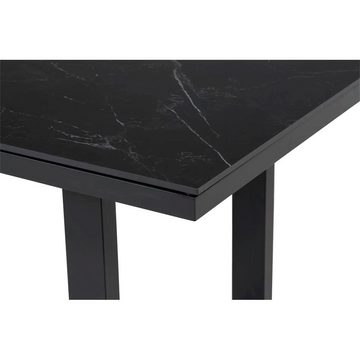 Lesli Living Gartentisch Loungetisch hoch anthrazit/schwarz 140x80x67cm