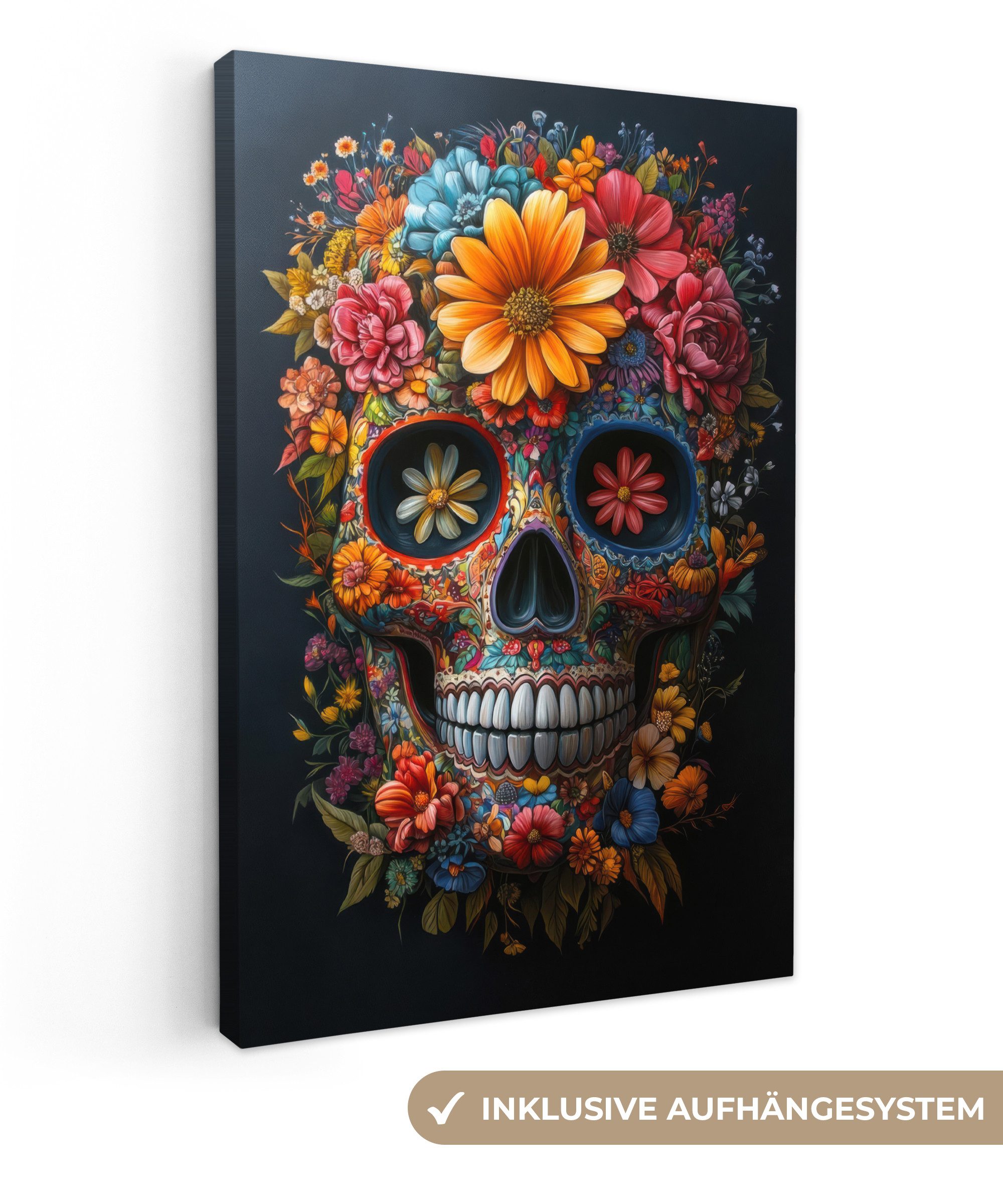 OneMillionCanvasses® Leinwandbild Blumen - Bunt - günstig online kaufen