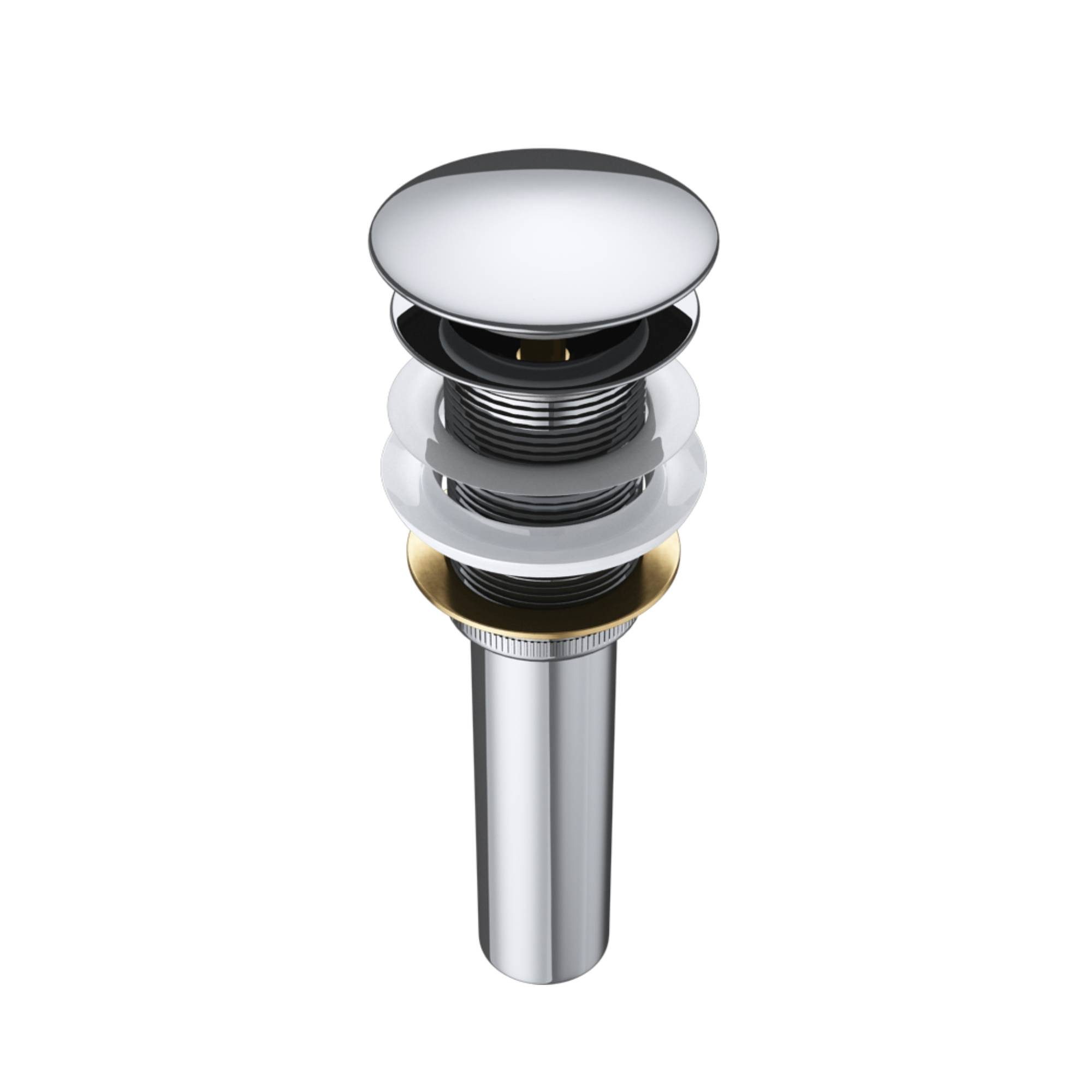doporro Waschbeckenstöpsel Design Automatik Ablaufgarnitur Push-Open Pop-Up-Ventil Abfluss Pup01, Ø 6.6 cm (Hardware-fitting)