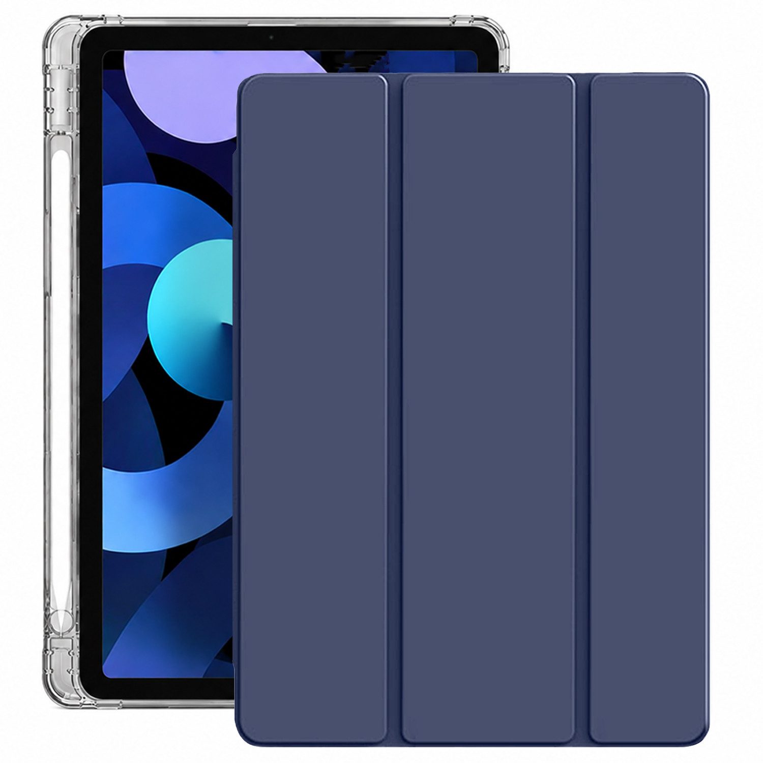 BOOD Tablet-Hülle für iPad 11. Gen 11 Zoll 2025 (A16), iPad 10. Gen 10,9 Zoll 2022 11 zoll, 10,95 zoll, stoßdämpfende transparente Hülle mit Auto‑Sleep‑Wake‑Funktion