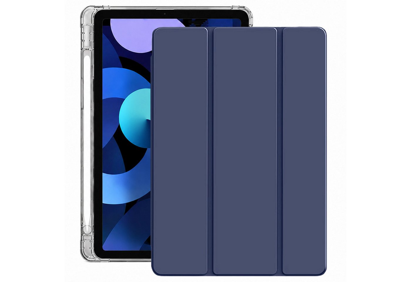 BOOD Tablet-Hülle für iPad 11. Gen 11 Zoll 2025 (A16), iPad 10. Gen 10,9 Zoll 2022 11 zoll, 10,95 zoll, stoßdämpfende transparente Hülle mit Auto‑Sleep‑Wake‑Funktion
