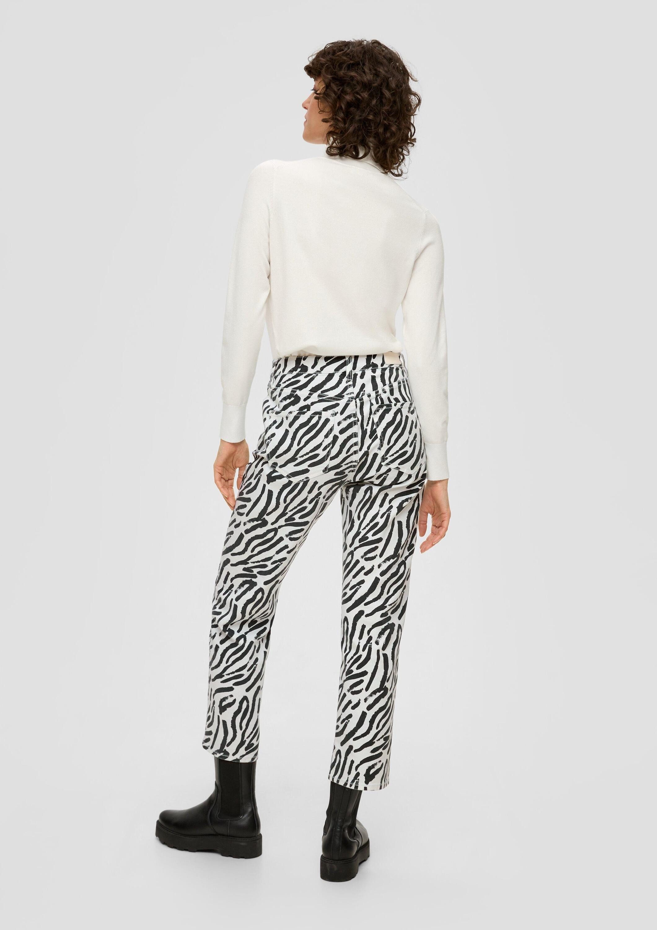 s.Oliver Regular-fit-Jeans Jeans-Hose KAROLIN Crop-Jeans Karolin / Regular Fit / High Rise / Straight Leg