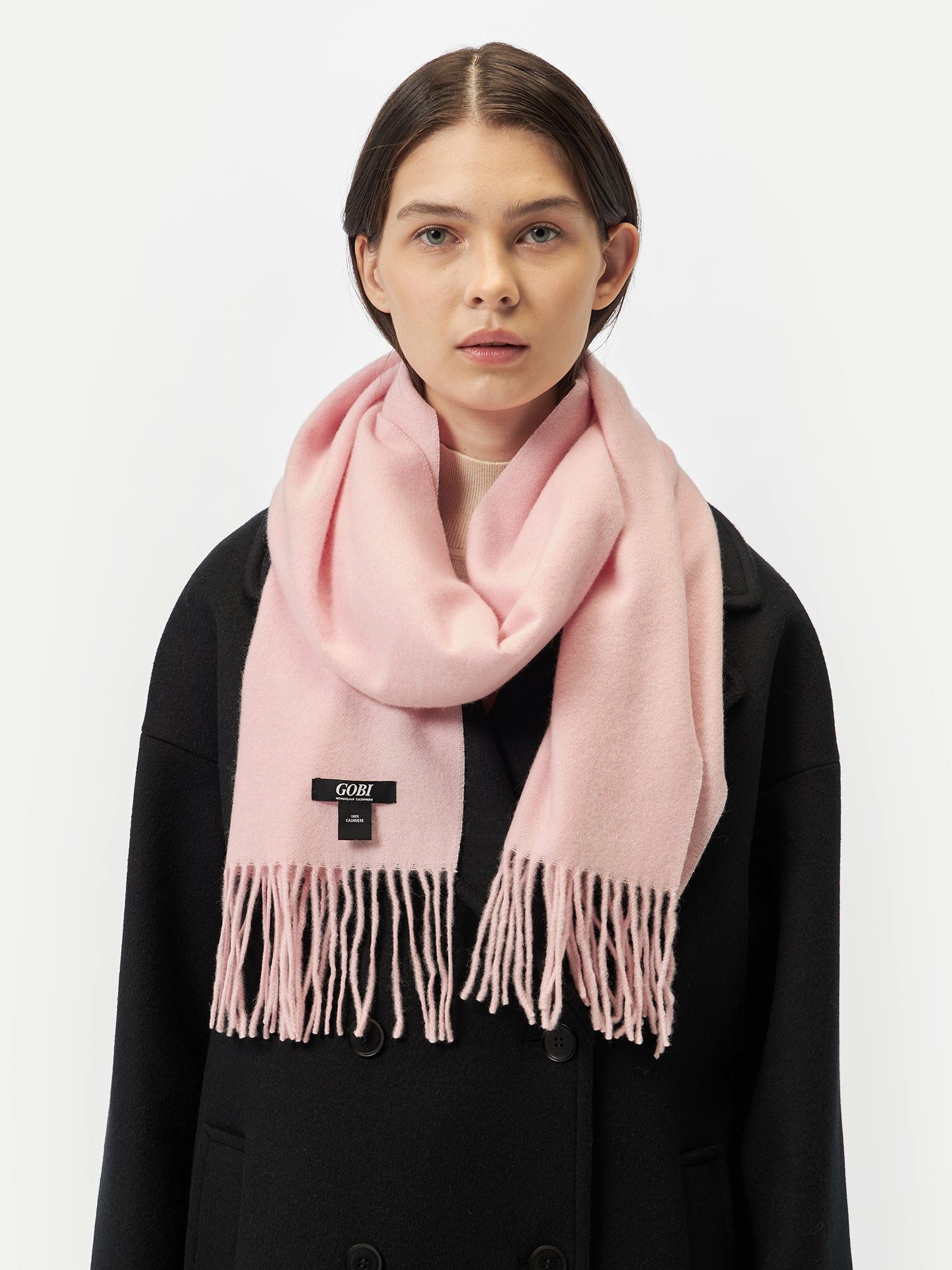 GOBI Cashmere Strickschal Kaschmirschal mit Fransen